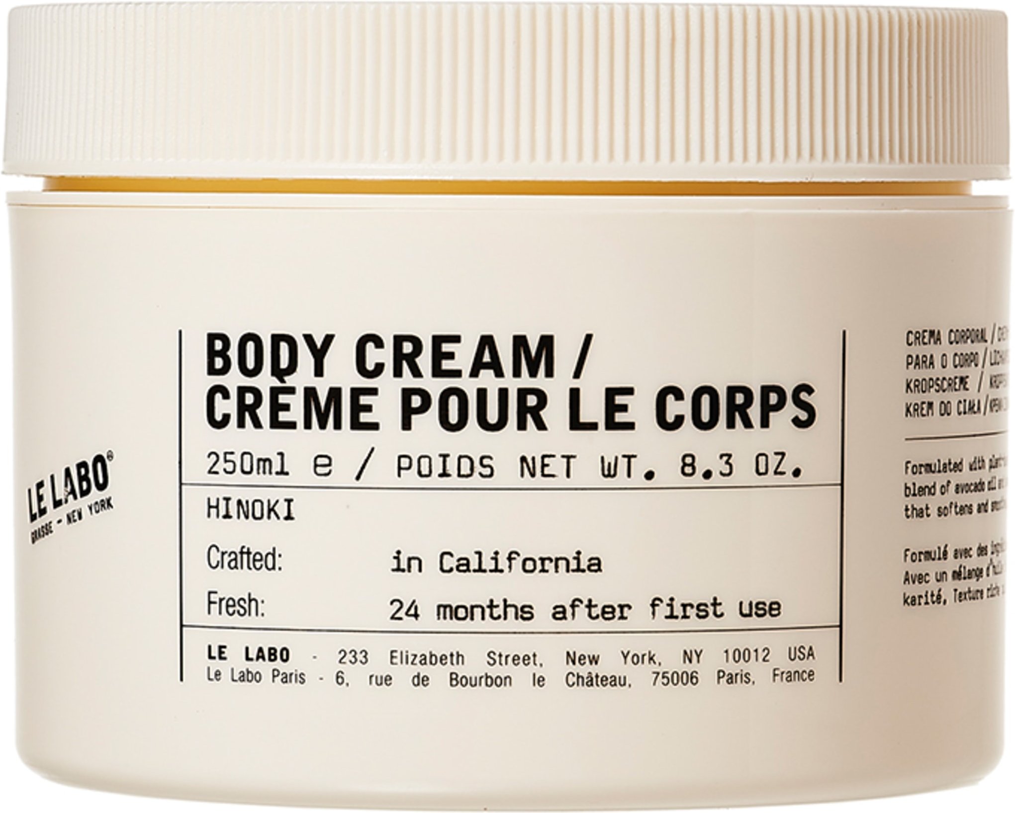 Le Labo Hinoki / Avocado Body Cream 250 ml