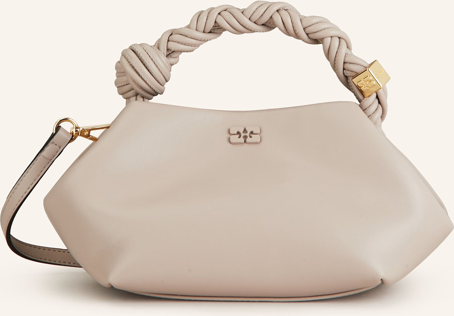 Ganni Handtasche Bou Small beige
