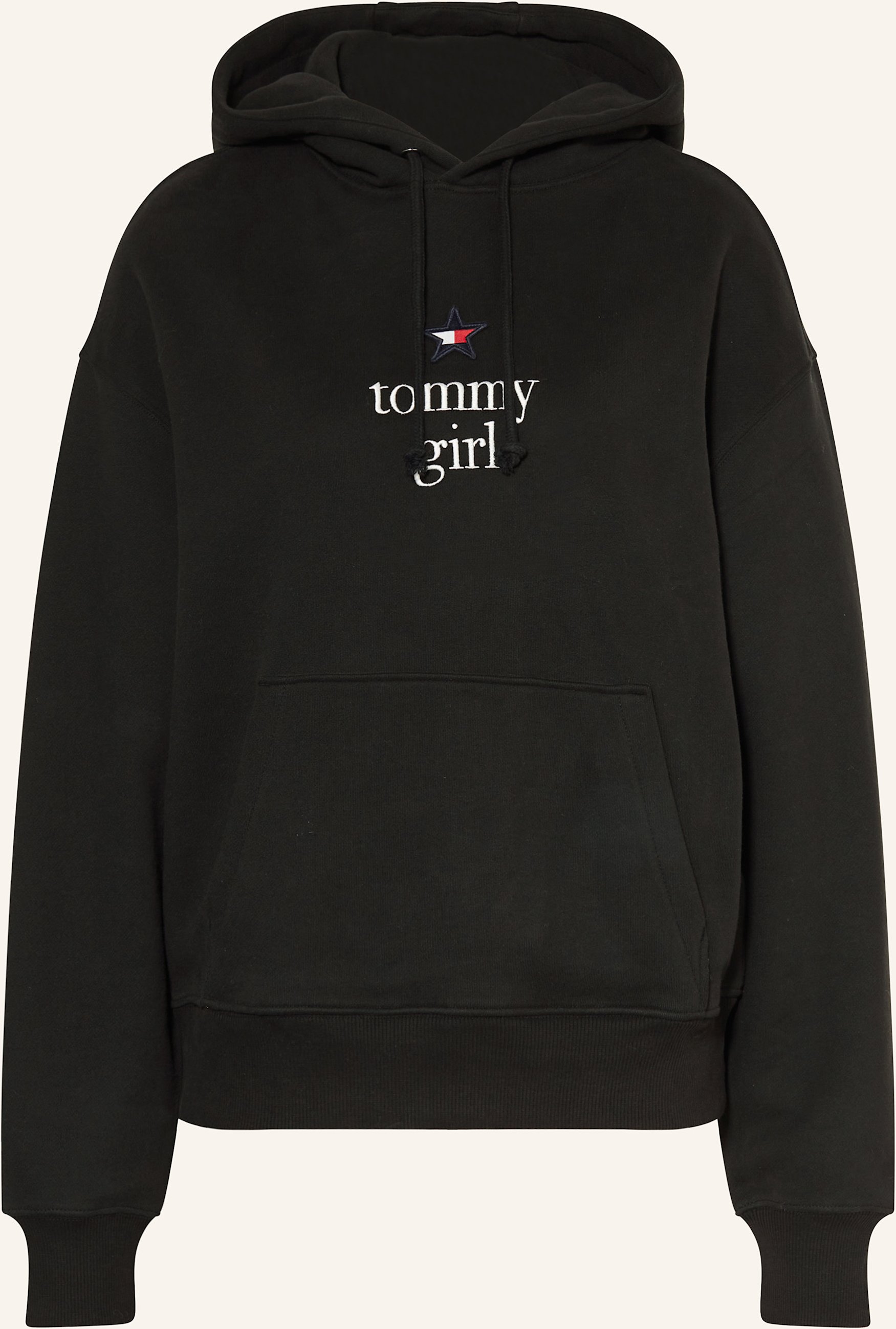 Tommy Jeans Hoodie Tg Star schwarz