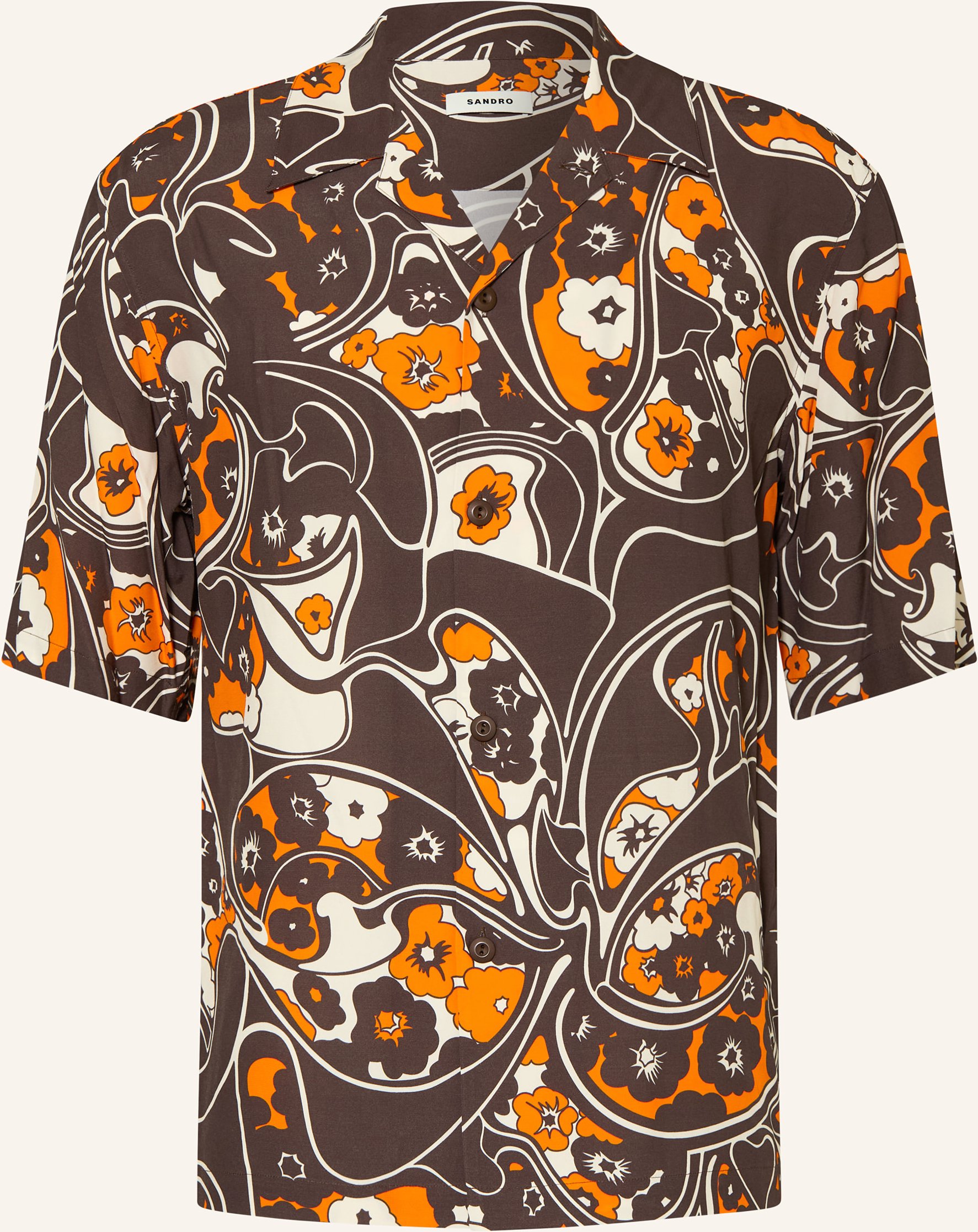 Sandro Resorthemd Regular Fit braun