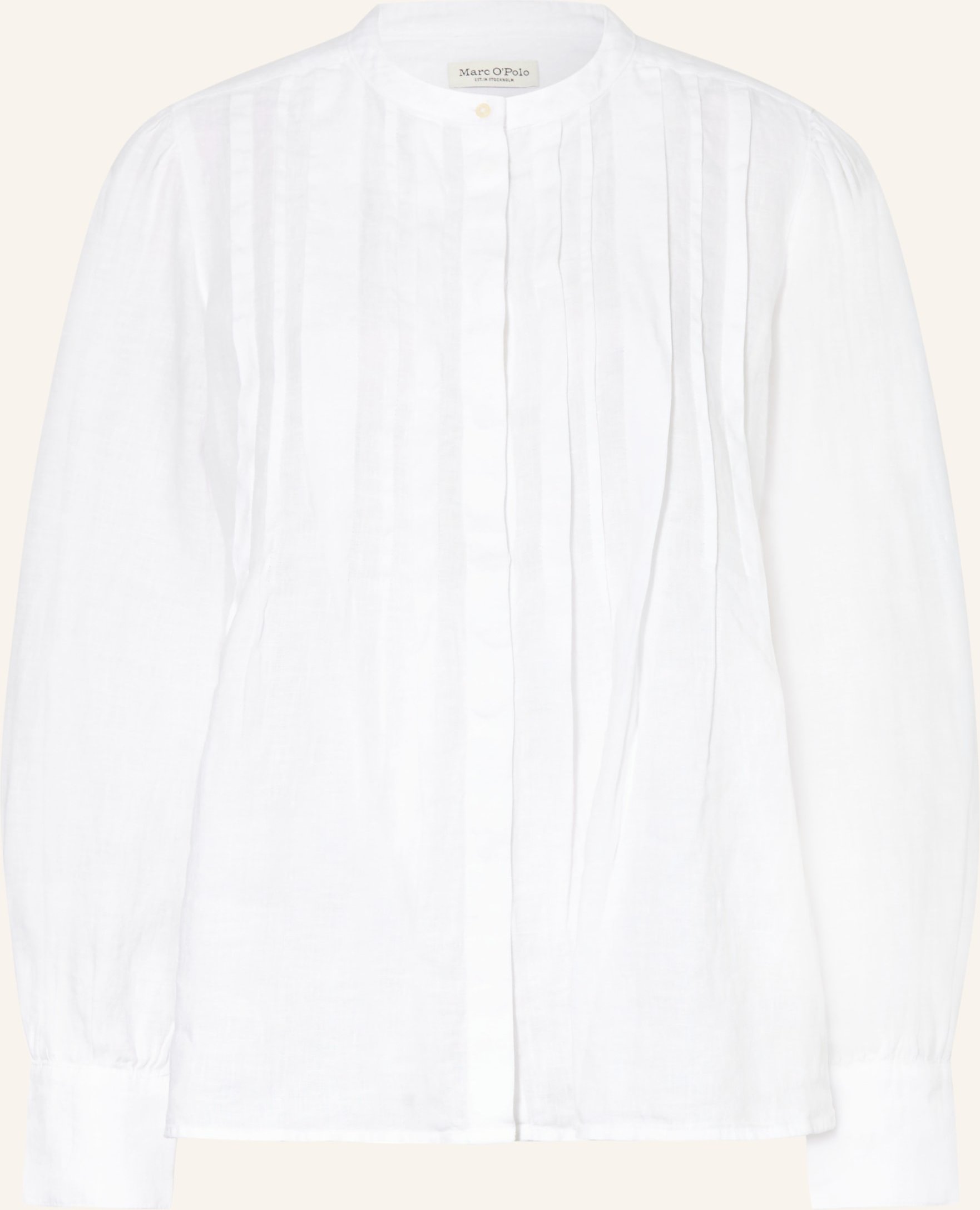 Marc O'polo Bluse Mit Leinen weiss