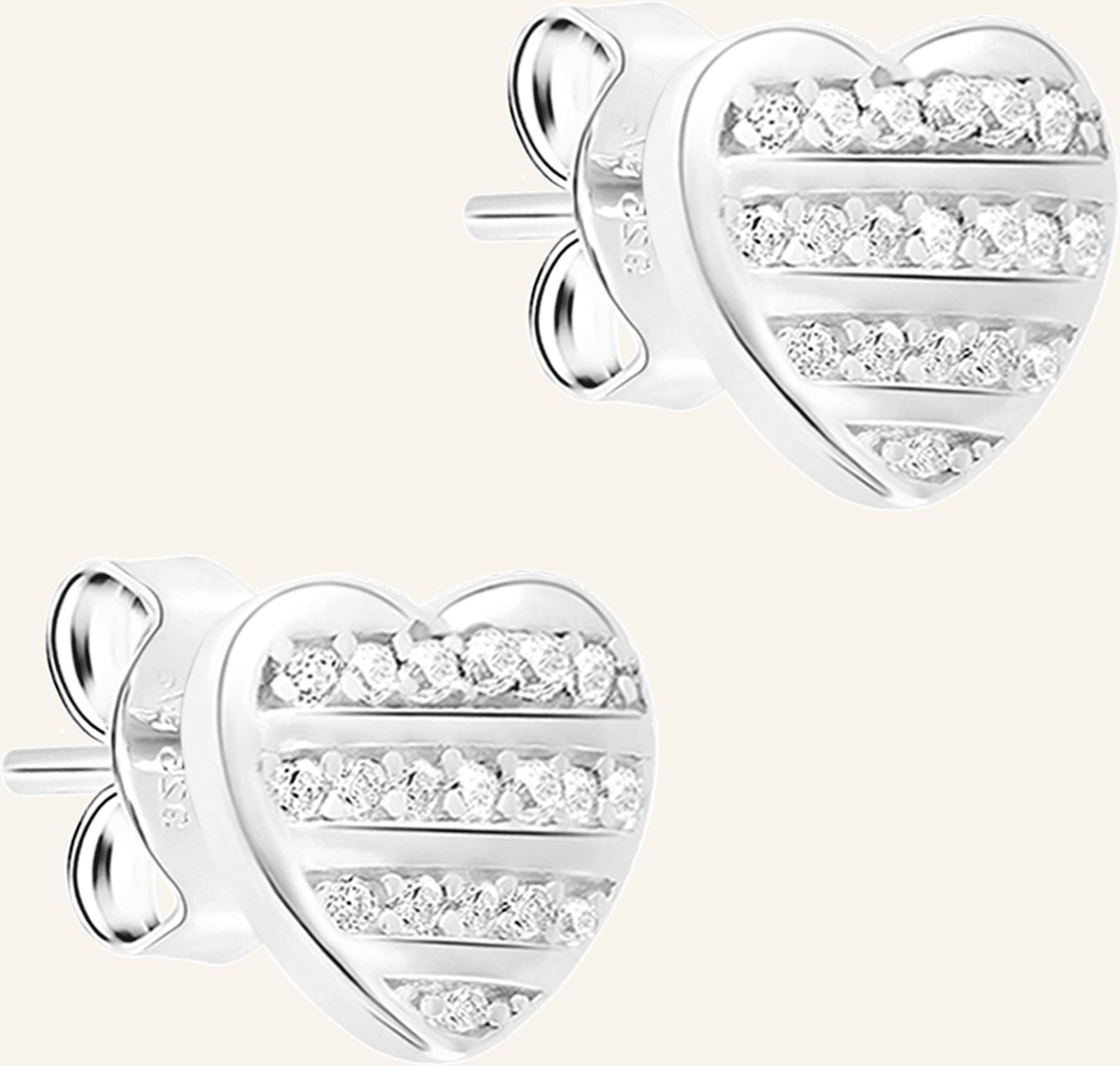 S.Oliver Ohrstecker Aus 925er Sterlingsilber silber