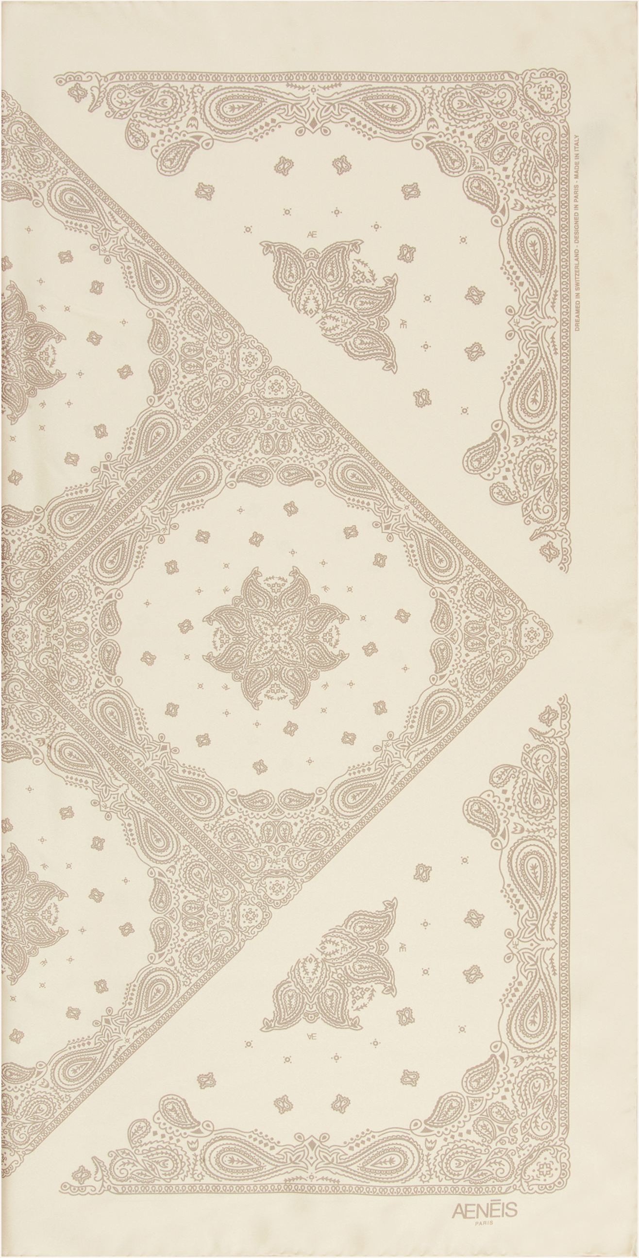 Aeneis Seidentuch weiss