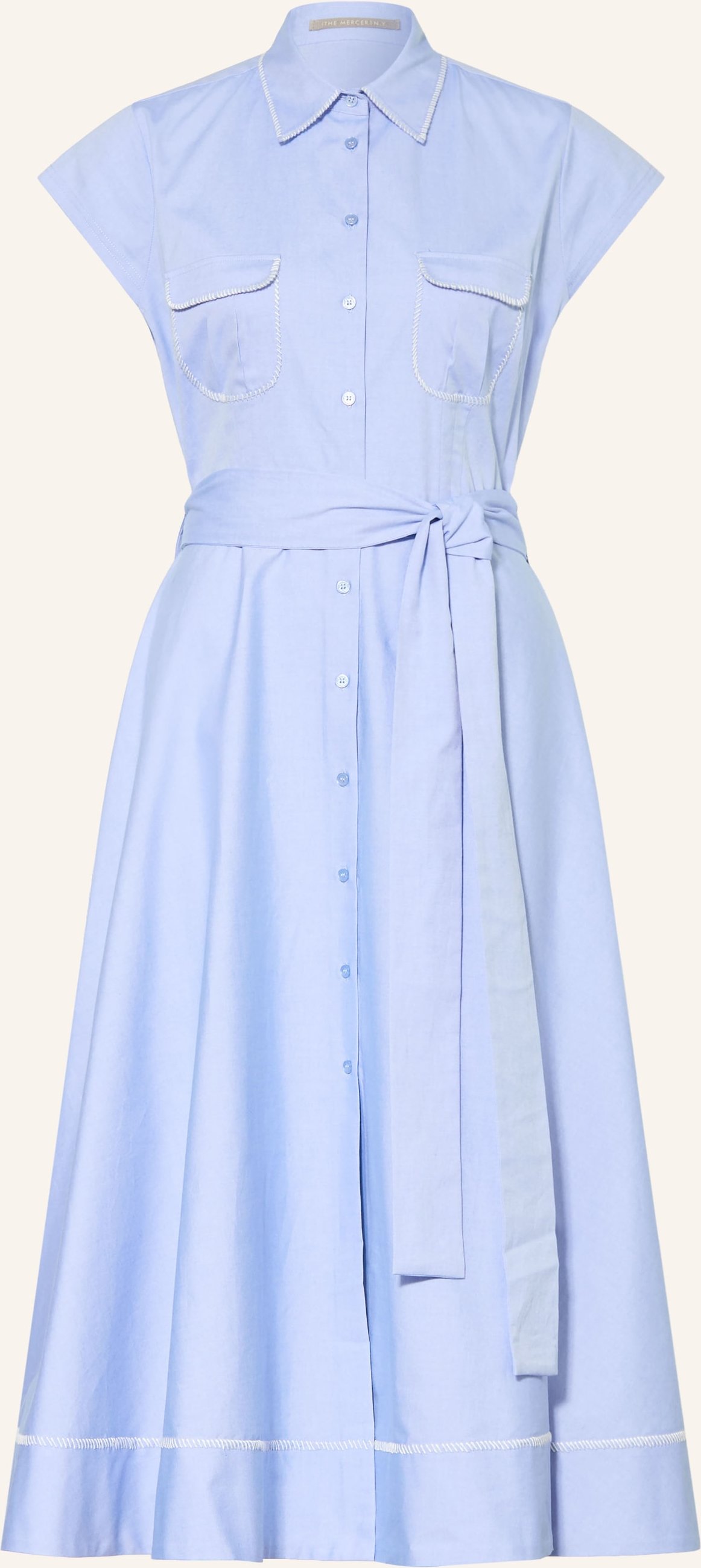 (The Mercer) N.Y. Hemdblusenkleid blau