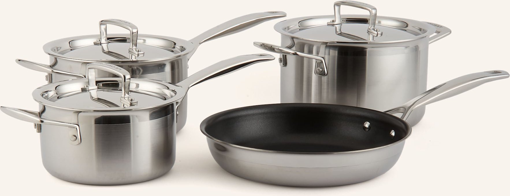 Thumbnail - Le Creuset 4tlg. Kochgeschirr-Set silber