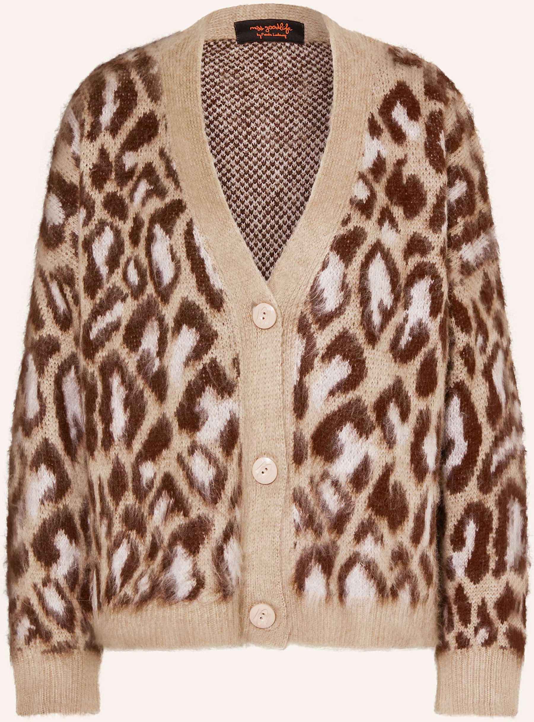 Thumbnail - Miss Goodlife Strickjacke Mit Alpaka braun