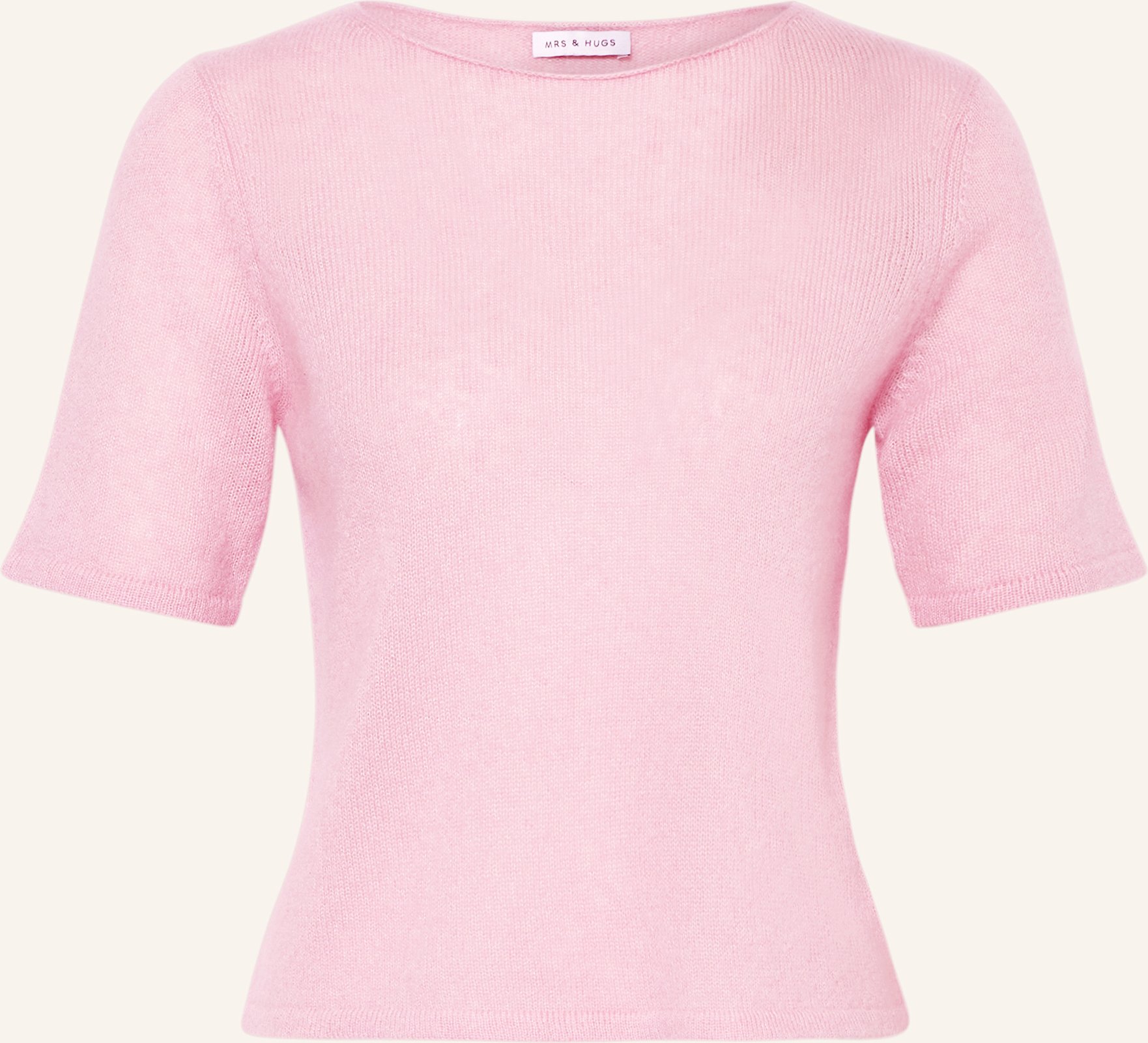 Mrs & Hugs Strickshirt Aus Cashmere rosa
