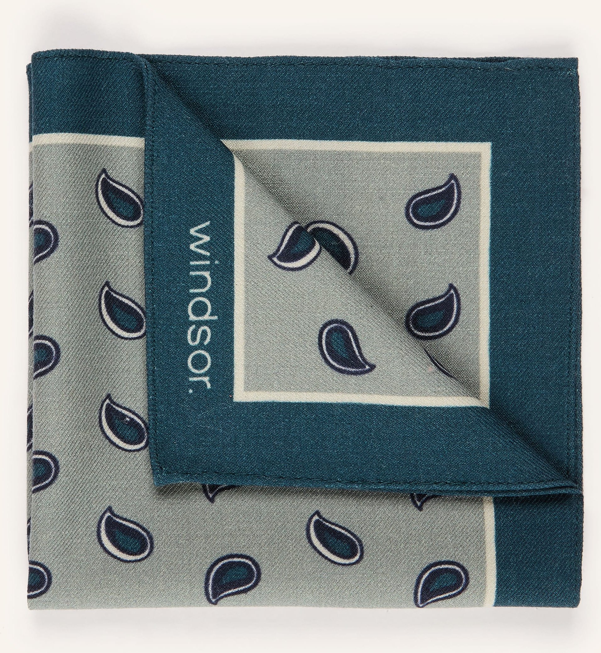 Windsor. Einstecktuch blau