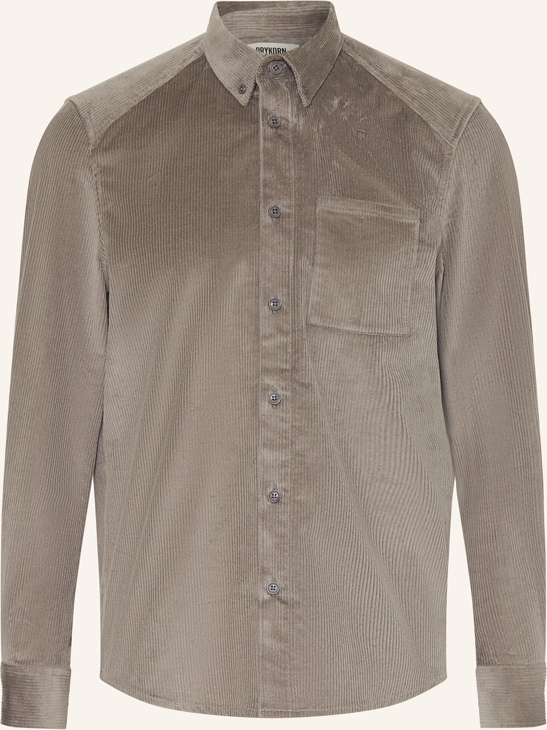 Drykorn Cordhemd Liet Comfort Fit grau