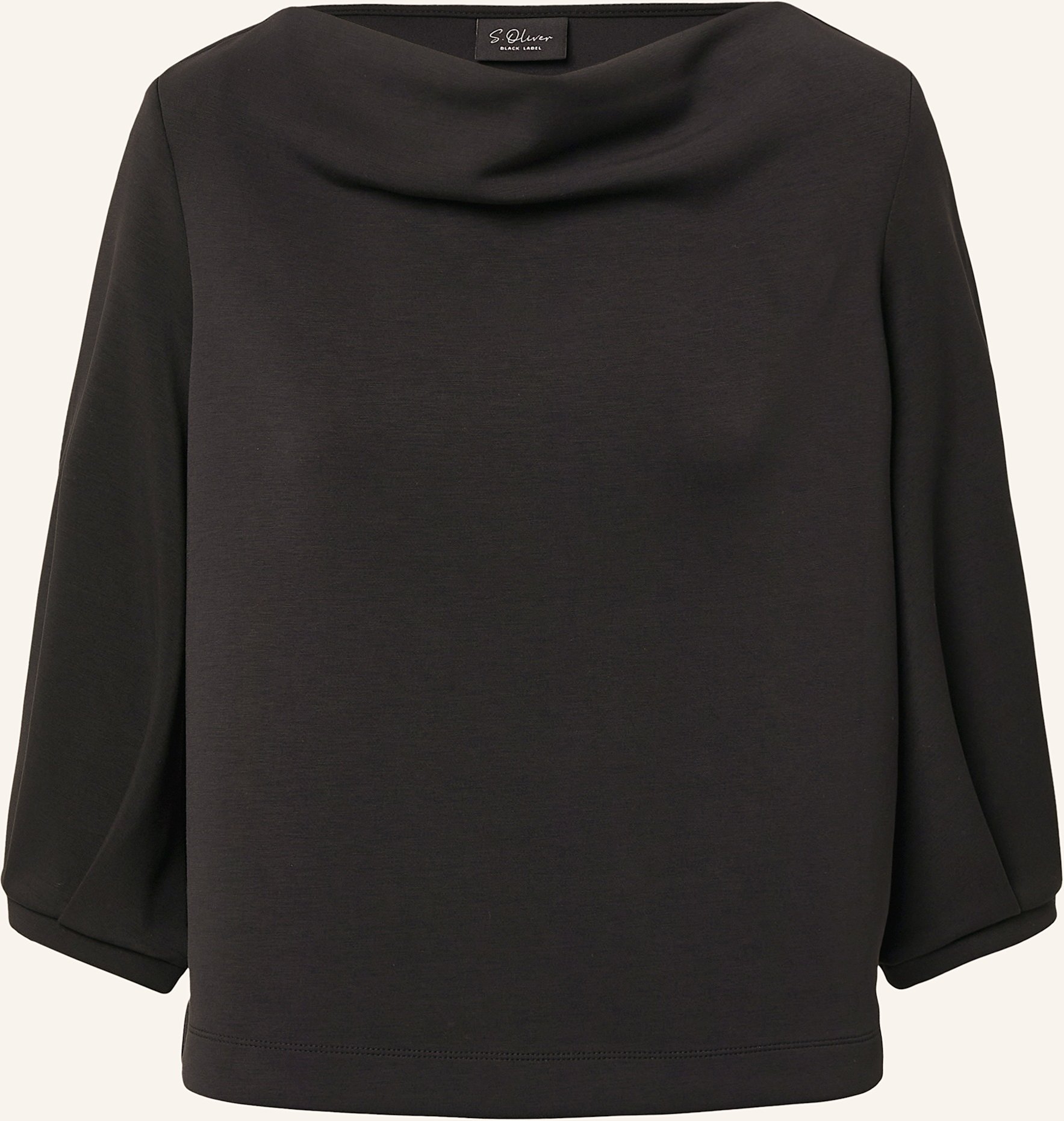 S.Oliver Black Label Sweatshirt schwarz