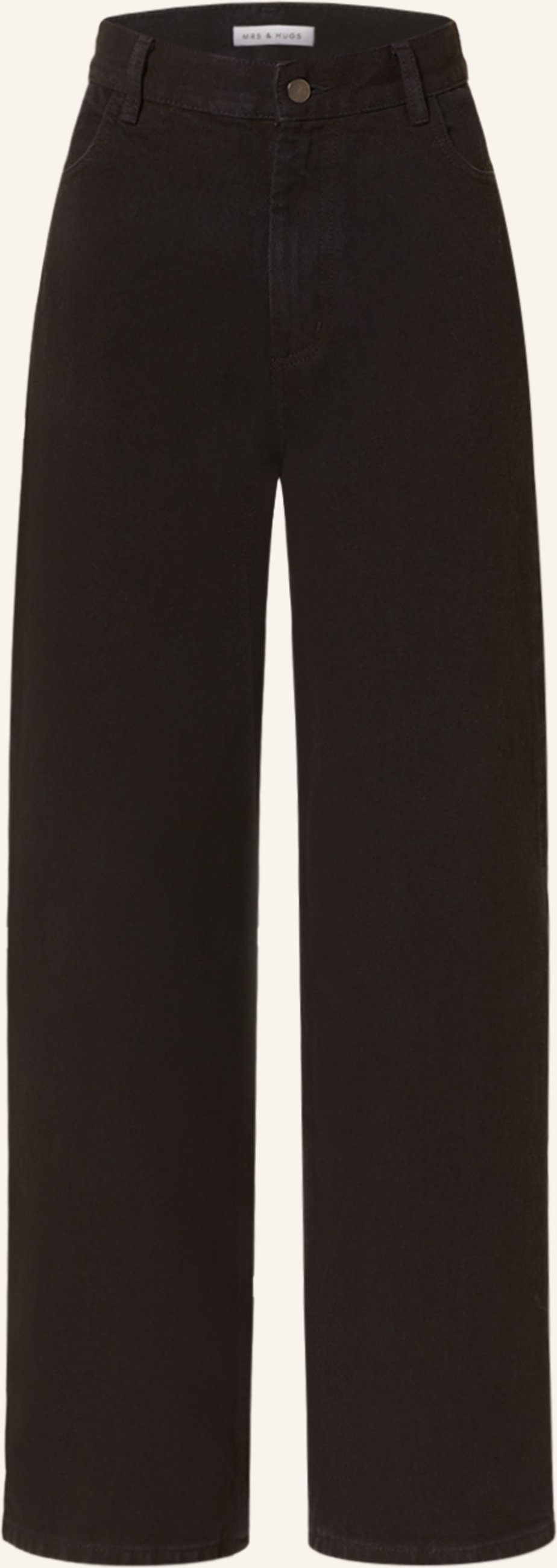 Mrs & Hugs Straight Jeans schwarz