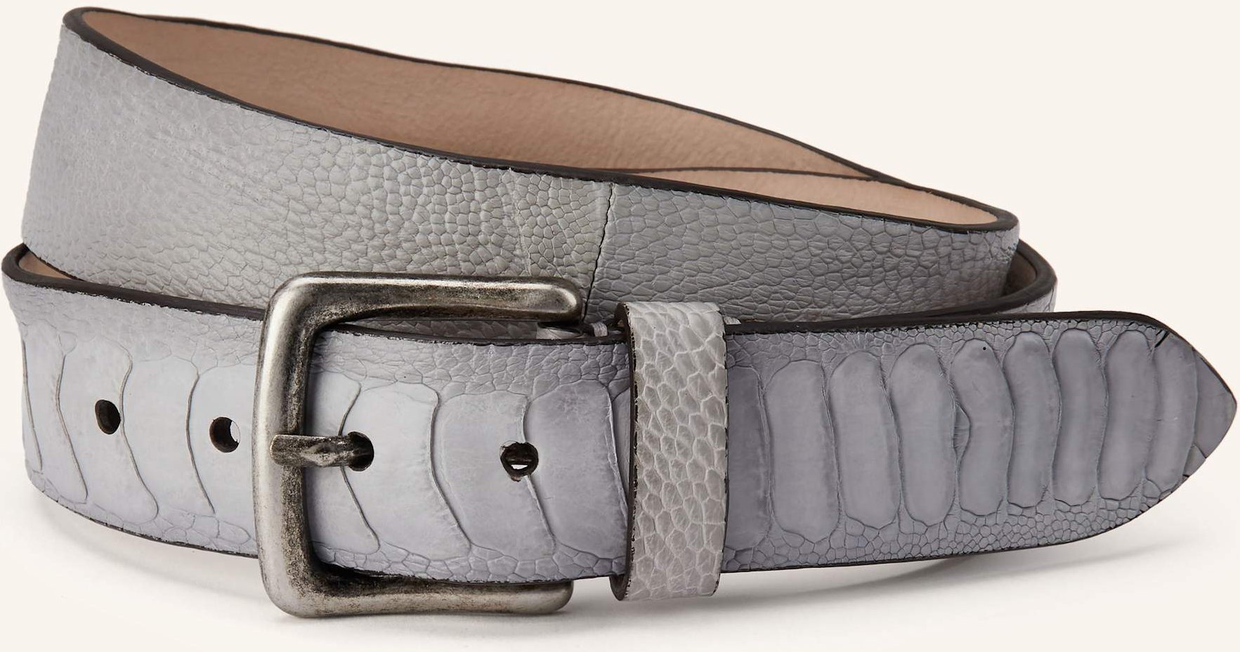 Post & Co Ledergürtel grau