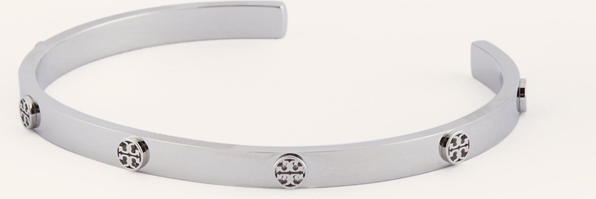 Tory Burch Armreif Thin Miller silber