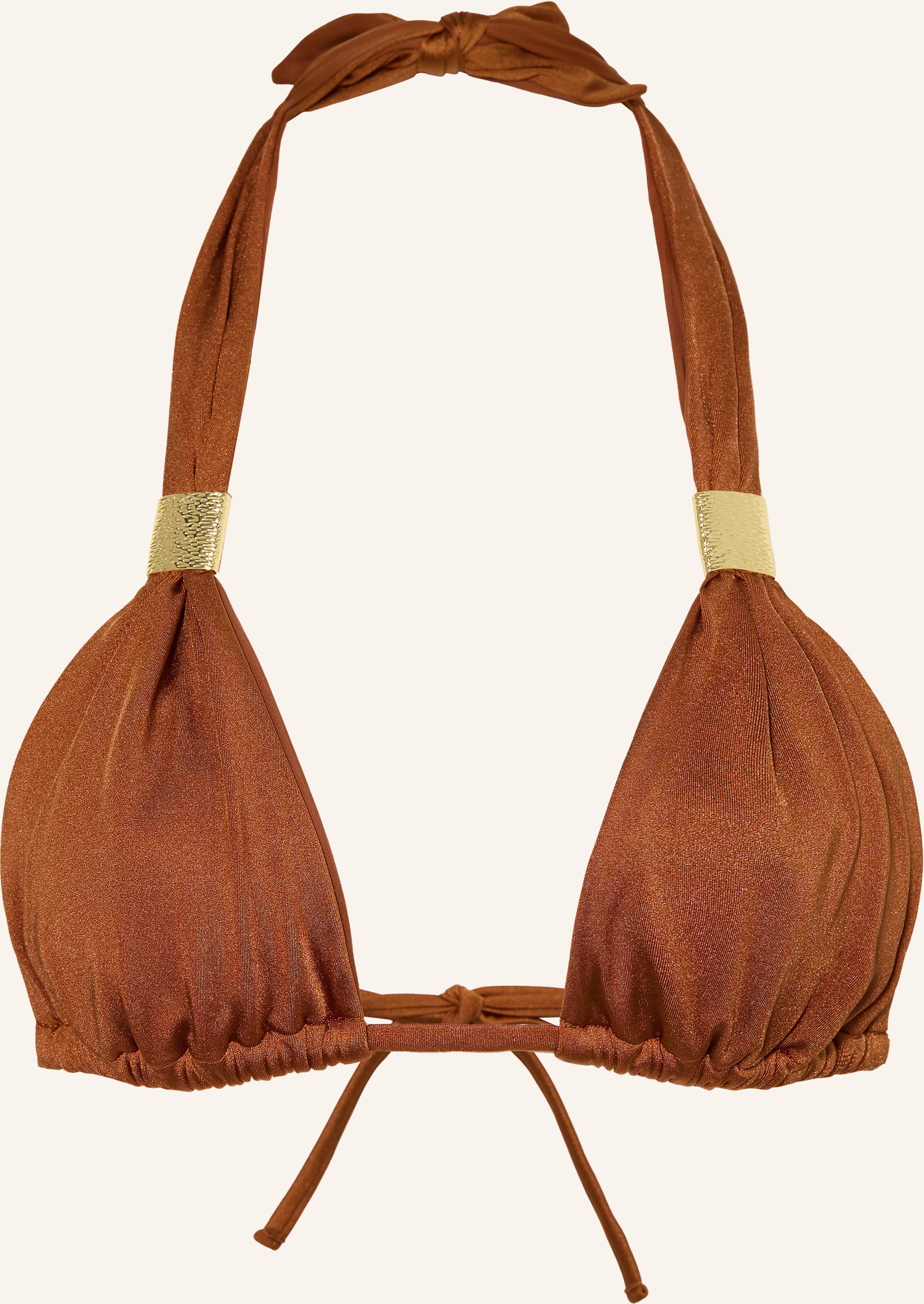 Heidi Klein Triangel-Bikini-Top Rust braun