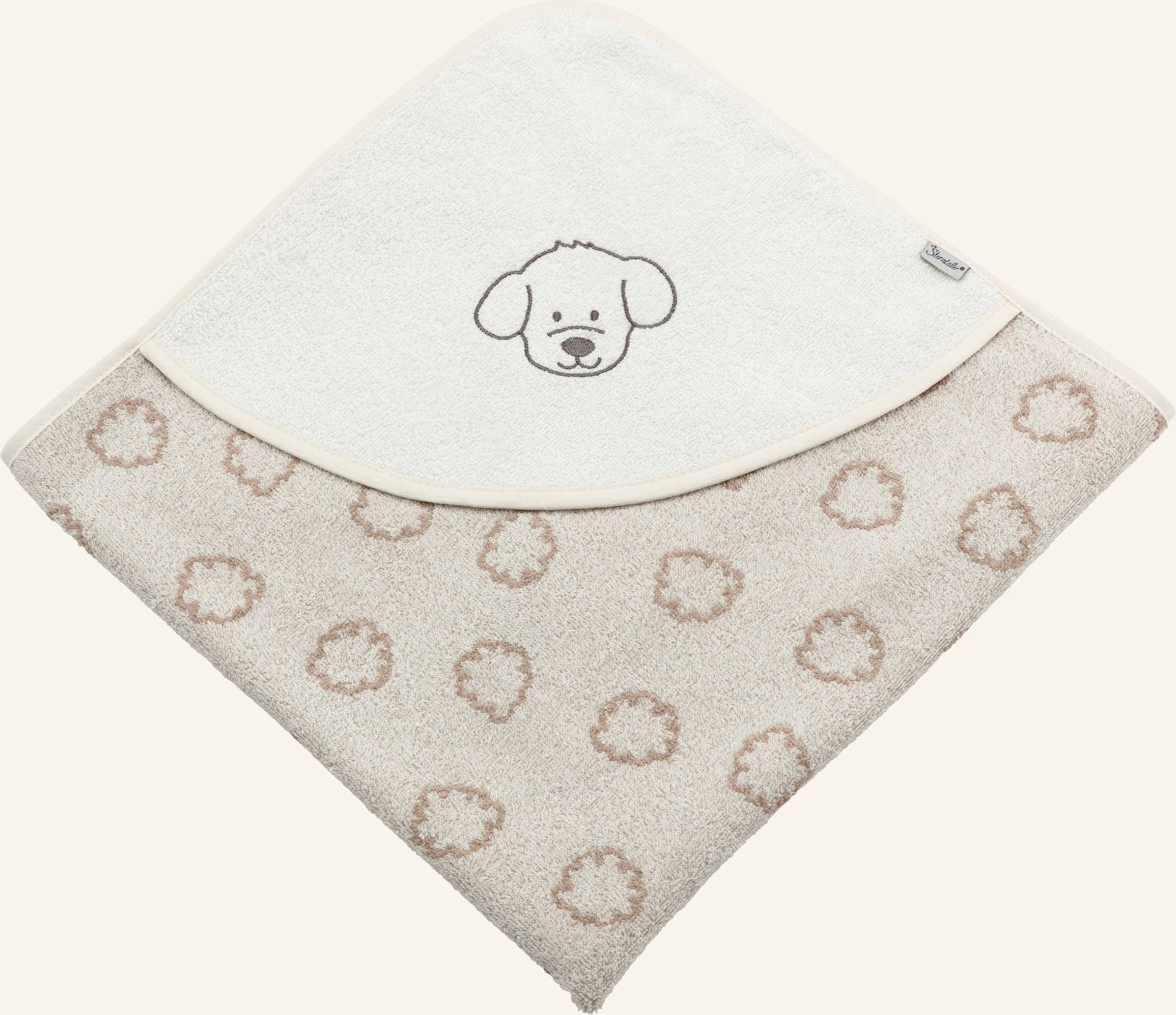 Sterntaler Kapuzenbadetuch 80X80 Lucky weiss