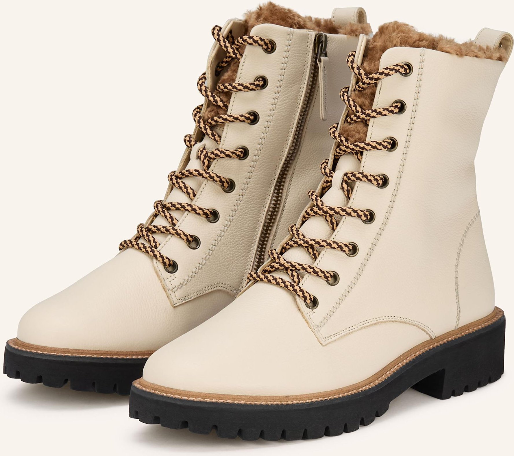 Paul Green Schnürboots beige