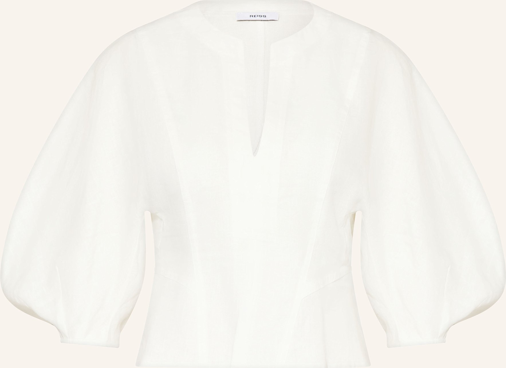 Reiss Blusenshirt Aus Leinen weiss