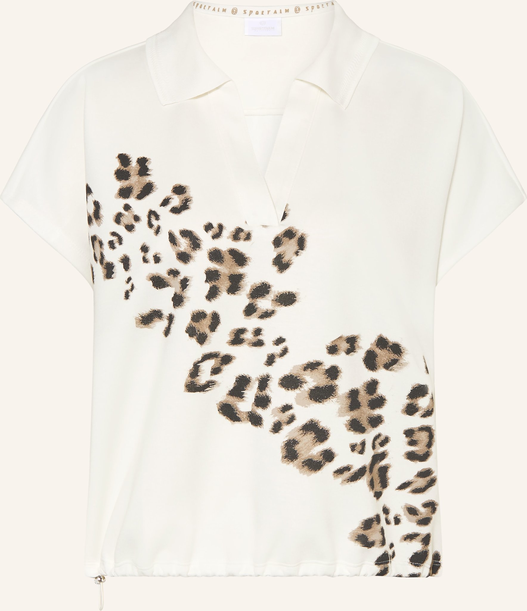 Sportalm Blusenshirt Im Materialmix weiss