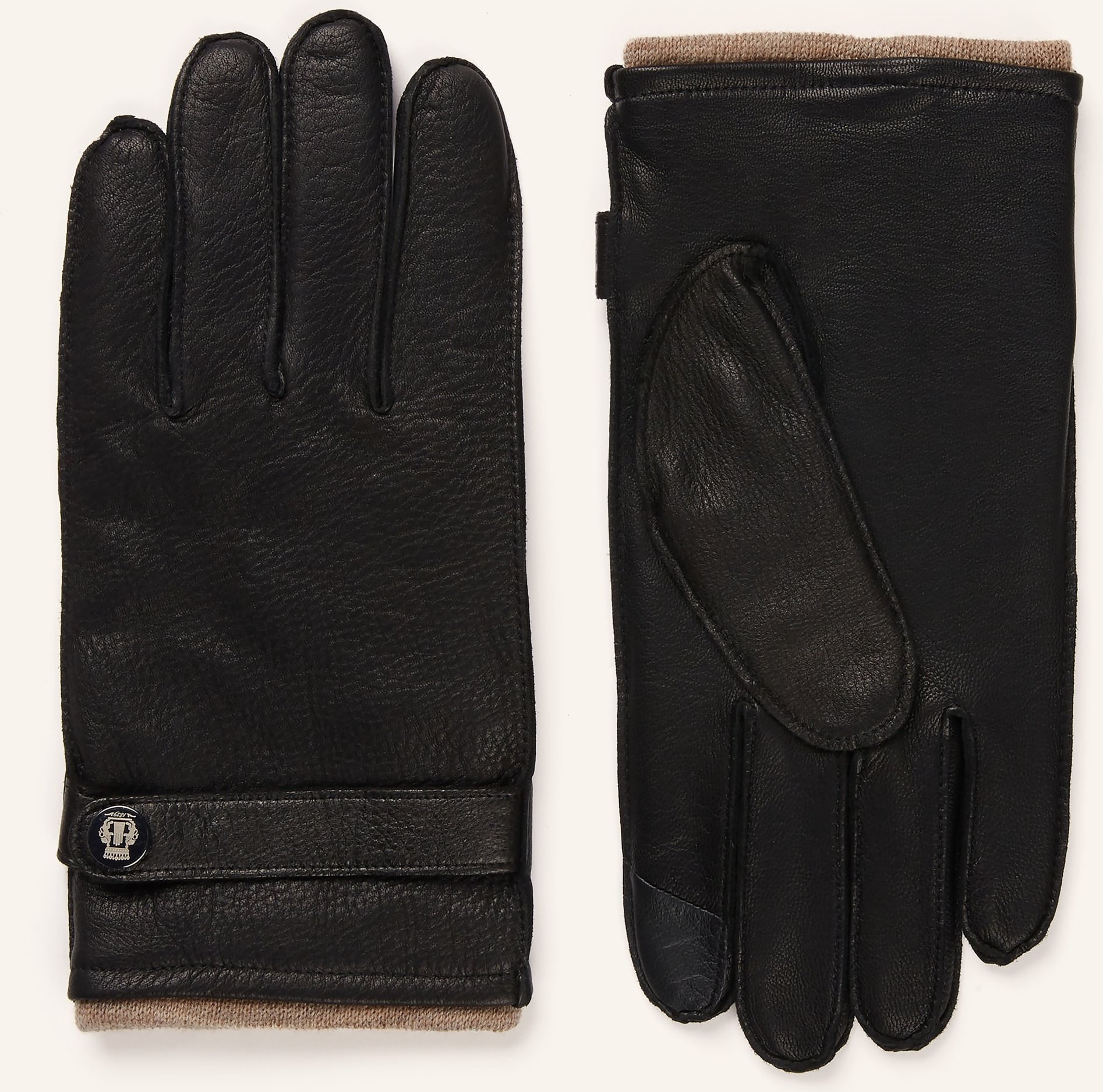 Roeckl Lederhandschuhe Wilhelmshaven Mit Touchscreen-Funktion schwarz