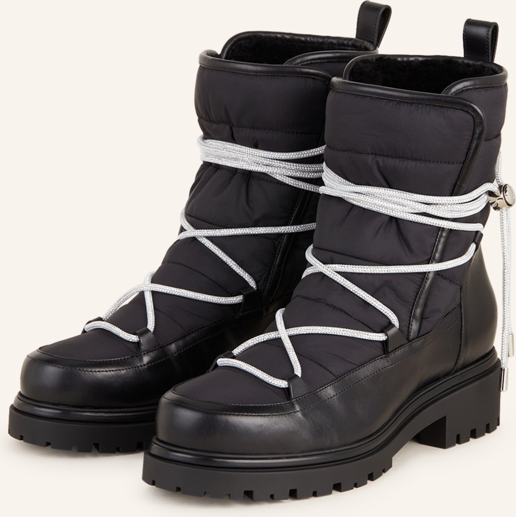 Thumbnail - Rene Caovilla Boots Aspen Mit Schmucksteinen schwarz