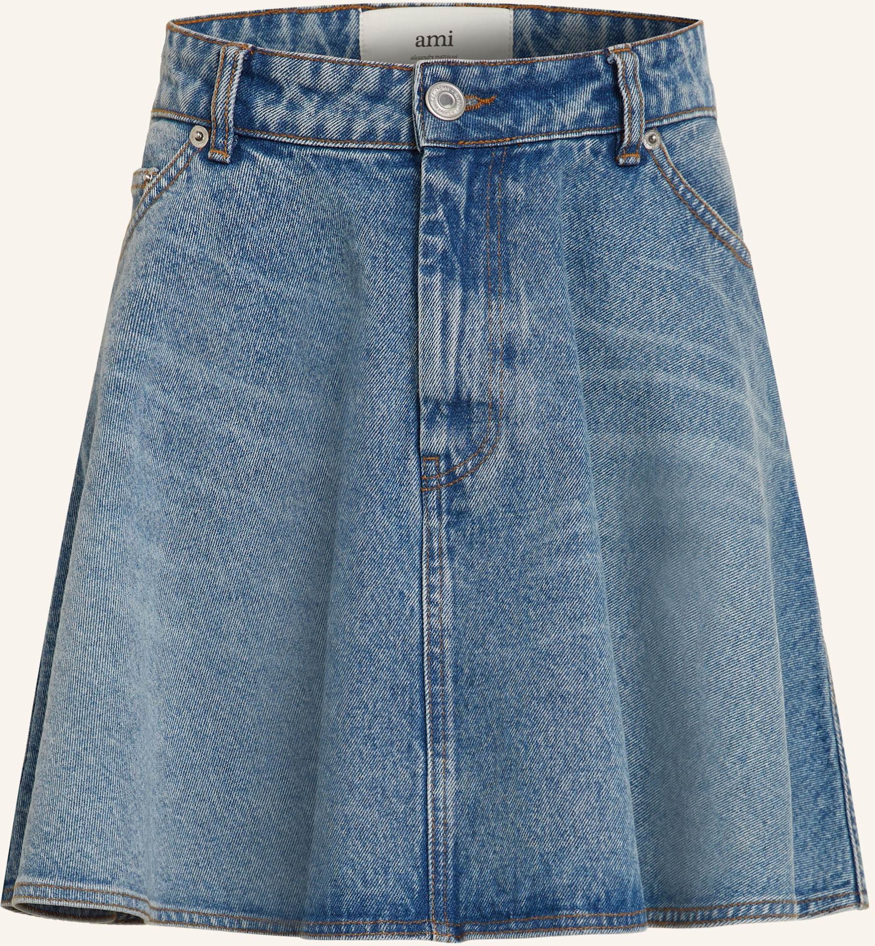 Ami Paris Jeansrock blau