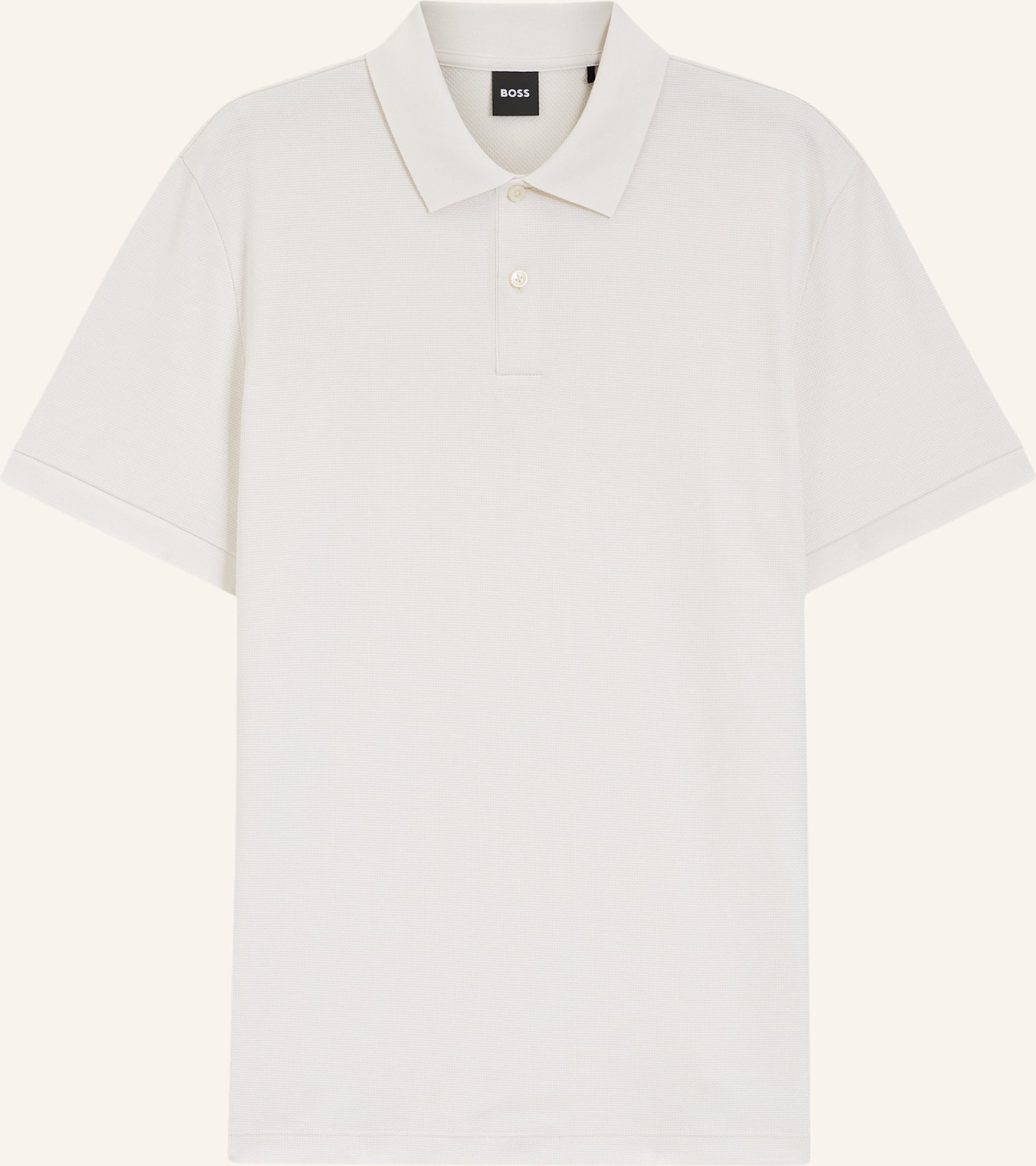 Boss Piqué-Poloshirt Parlay weiss