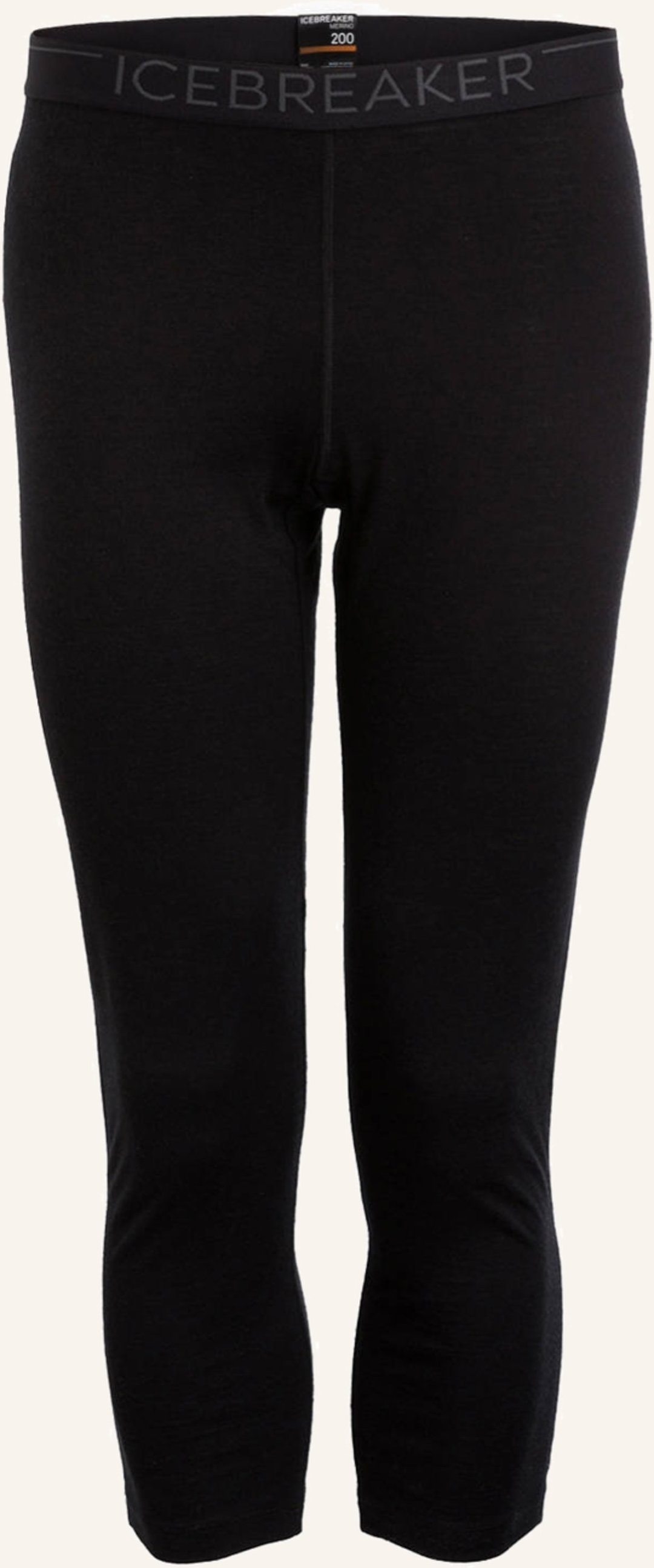 Thumbnail - Icebreaker Funktionswäsche-Hose 200 Oasis Aus Merinowolle schwarz