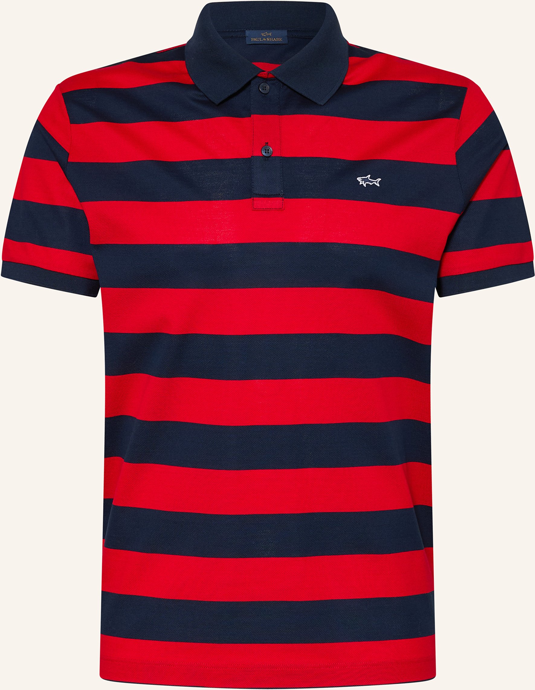 Paul & Shark Piqué-Poloshirt Regular Fit rot