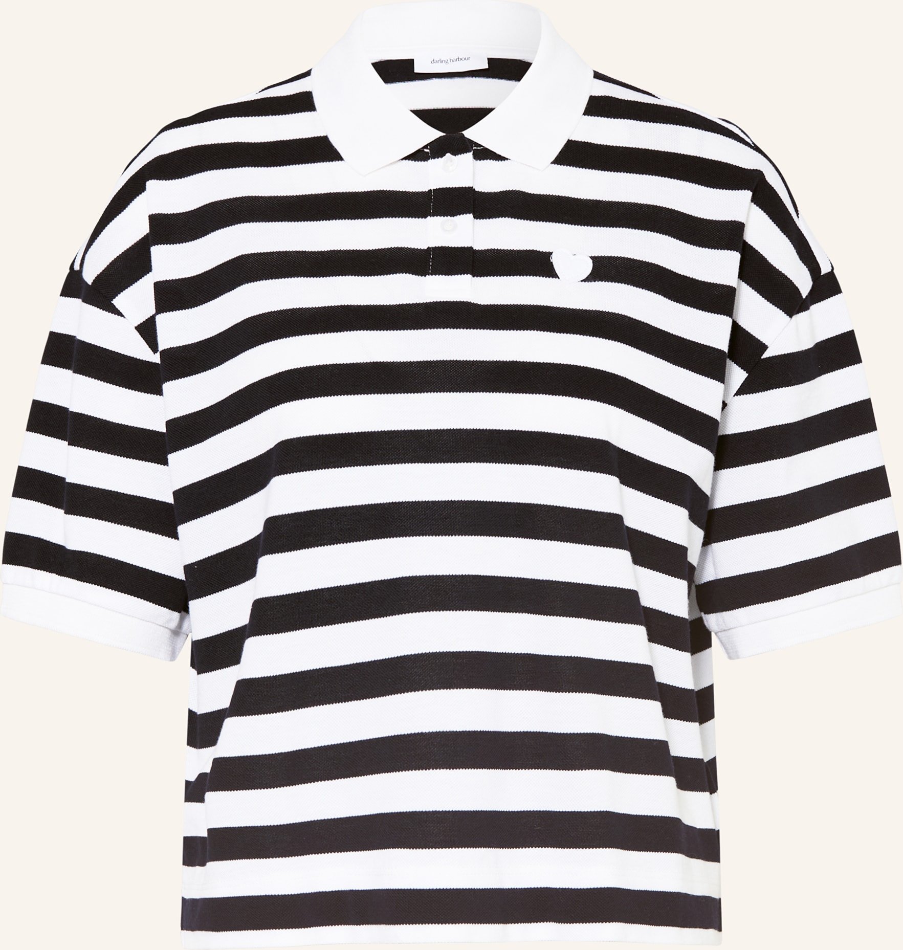 Darling Harbour Piqué-Poloshirt weiss