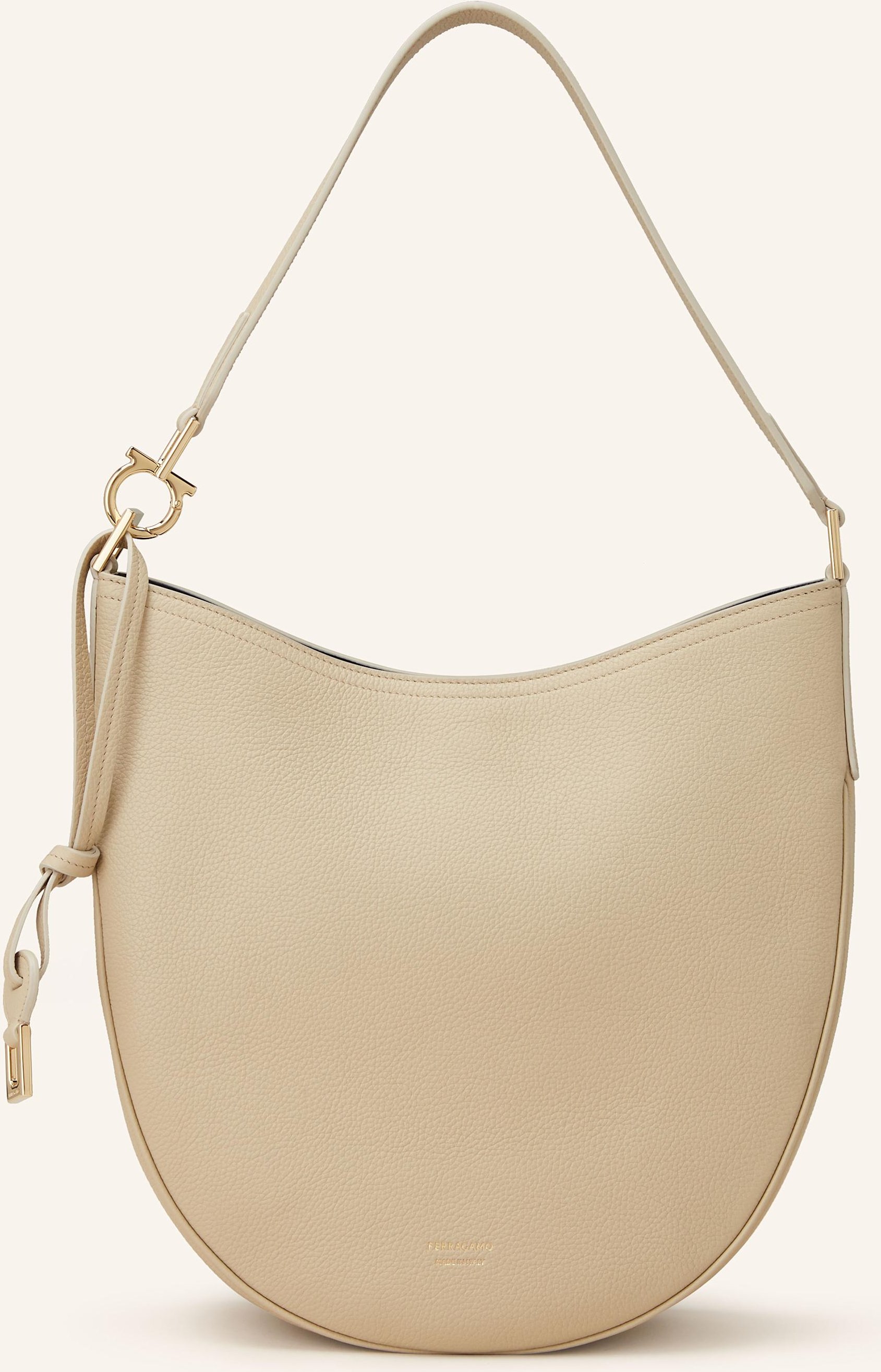 Thumbnail - Ferragamo Beuteltasche Smile Medium beige