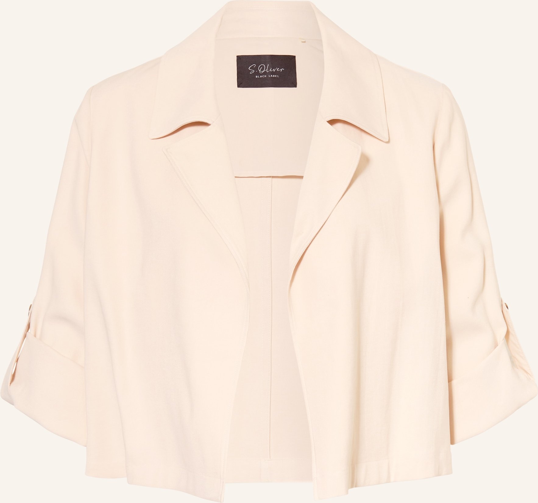 S.Oliver Black Label Blazer Mit 3/4-Arm weiss