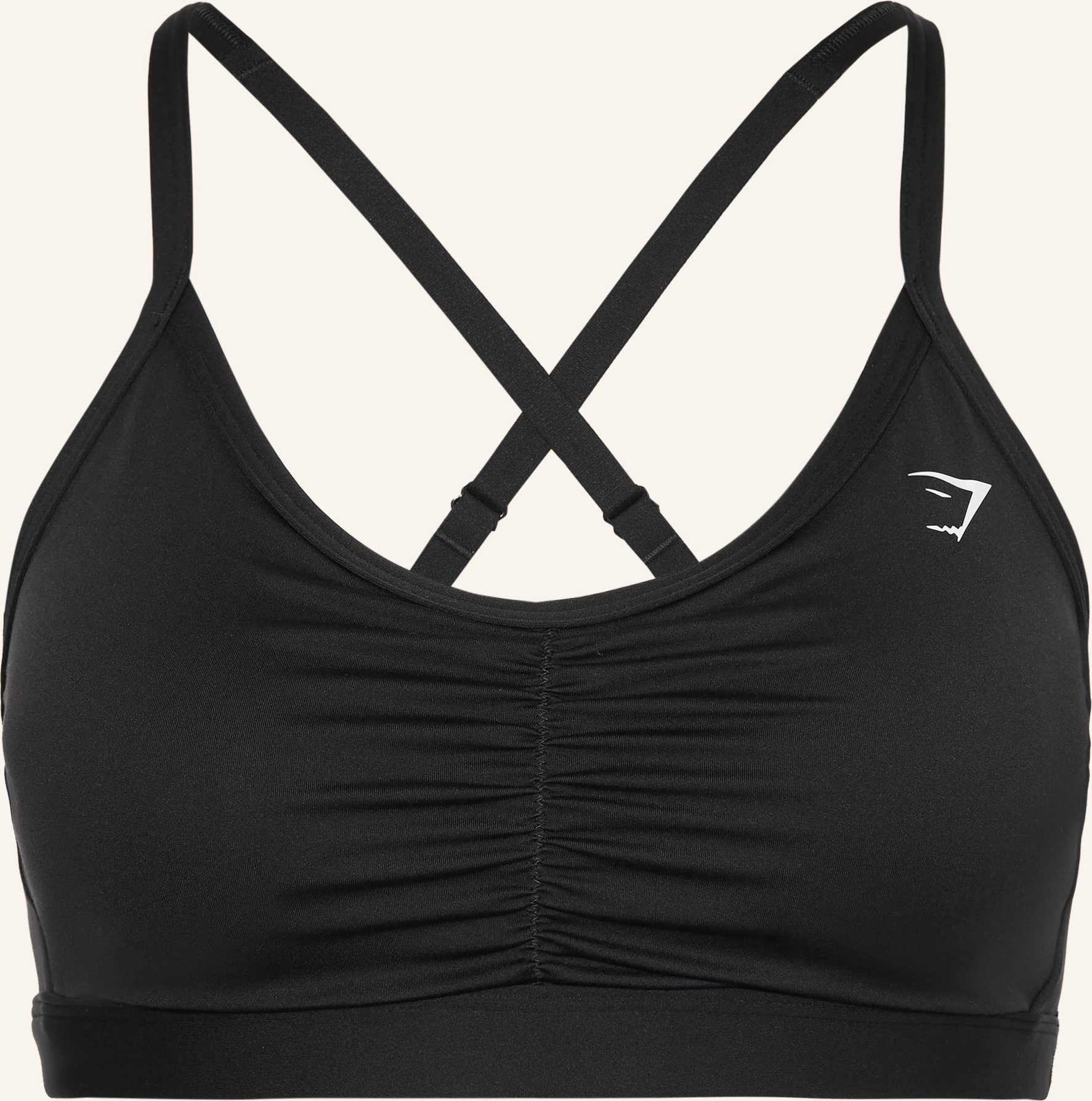 Gymshark Sport-Bh Ruched Sports schwarz