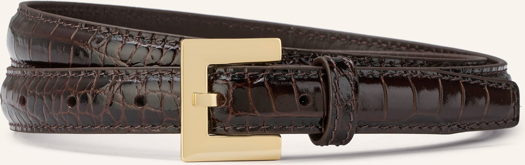 Anine Bing Ledergürtel Nicola braun