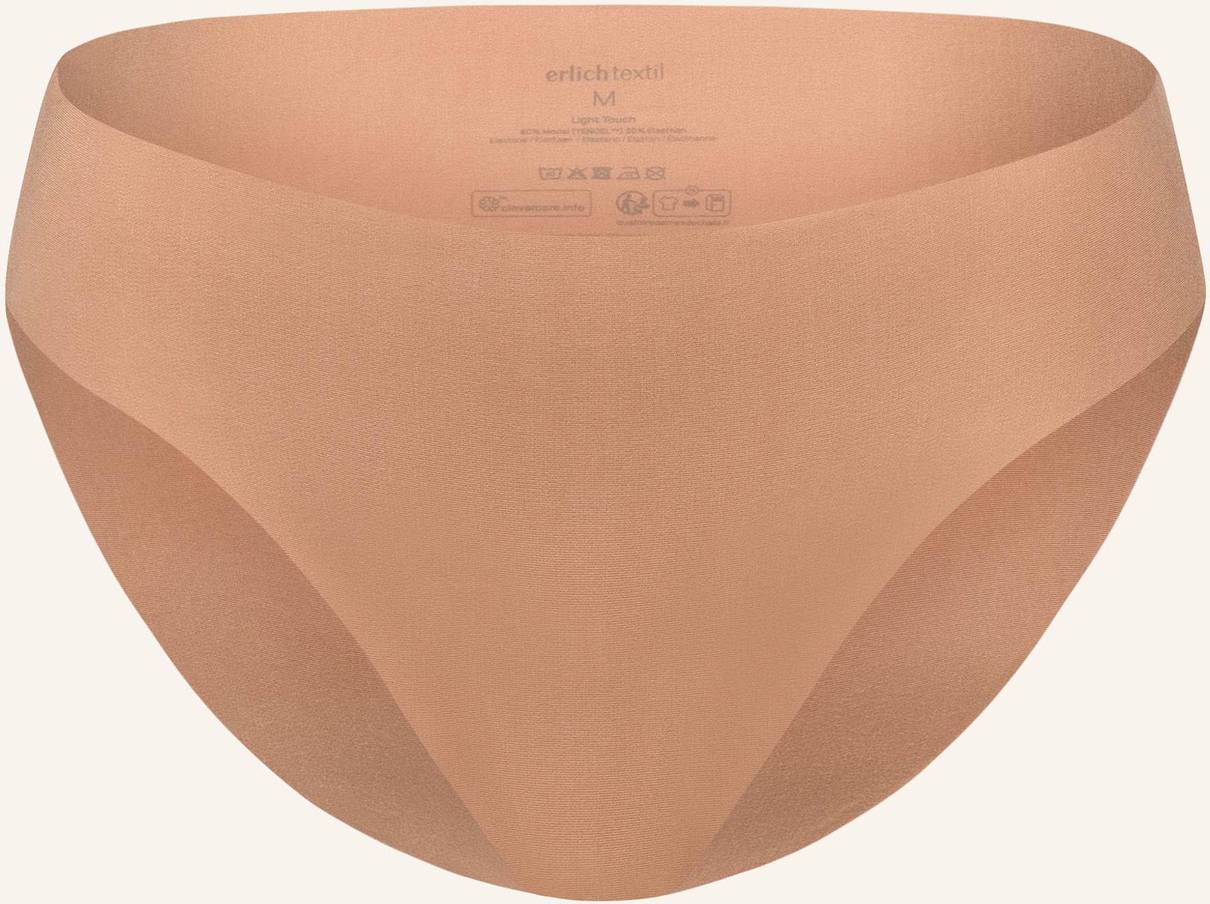 Erlich Textil Slip Light Touch braun