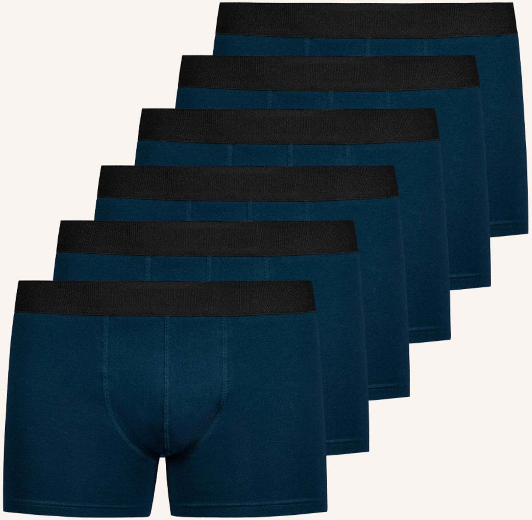 Thumbnail - Snocks 6er-Pack Boxershorts Ohne Logo blau