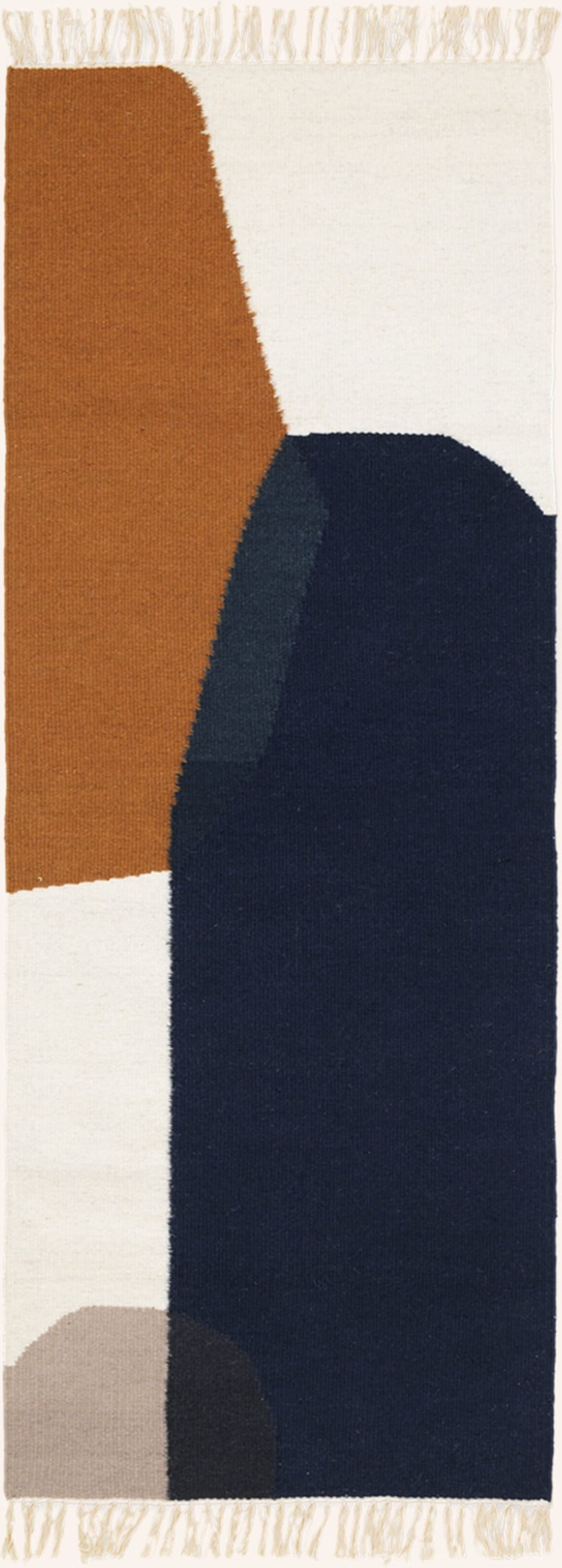 Ferm Living Teppich Kelim weiss