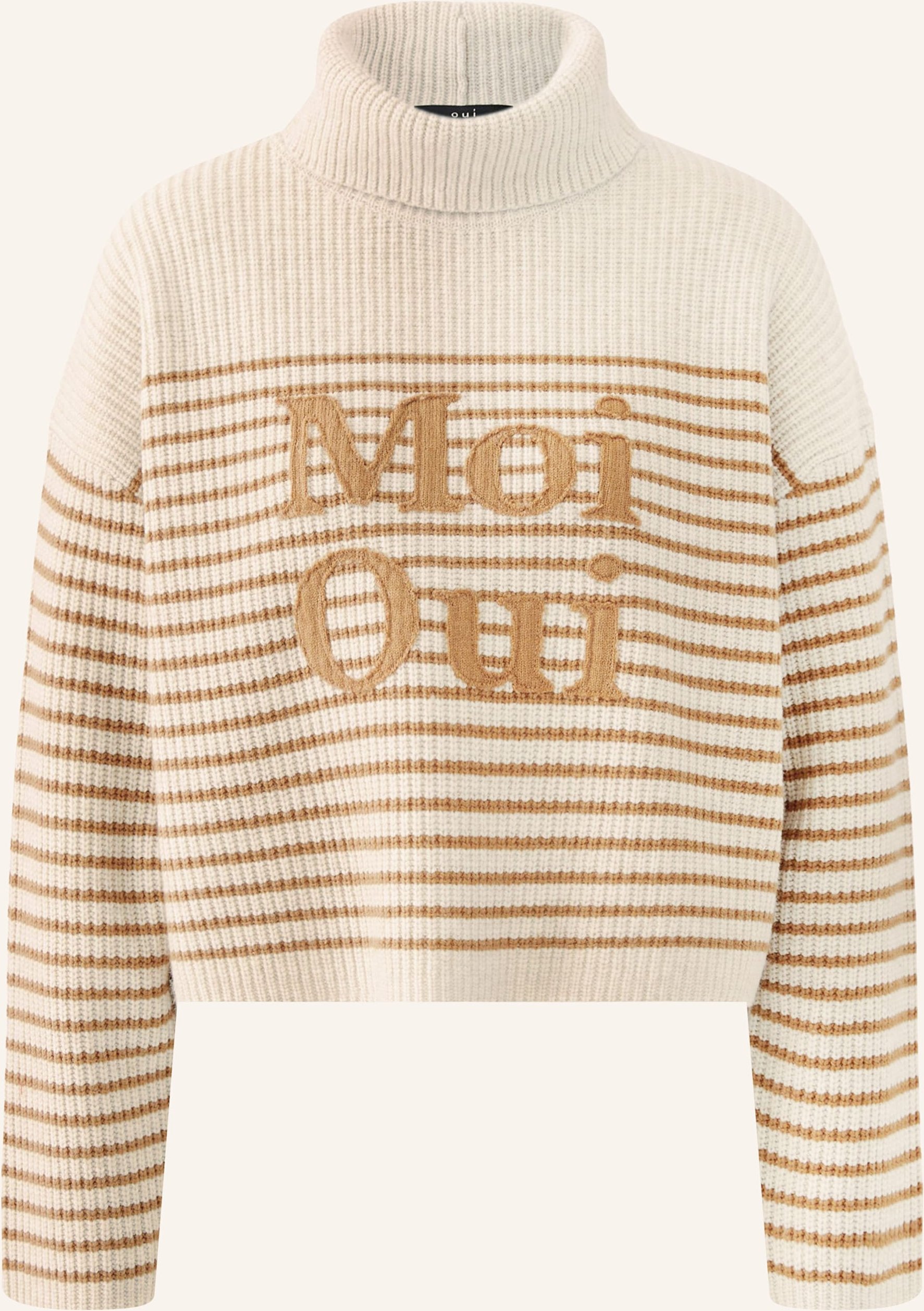 Oui Rollkragenpullover weiss