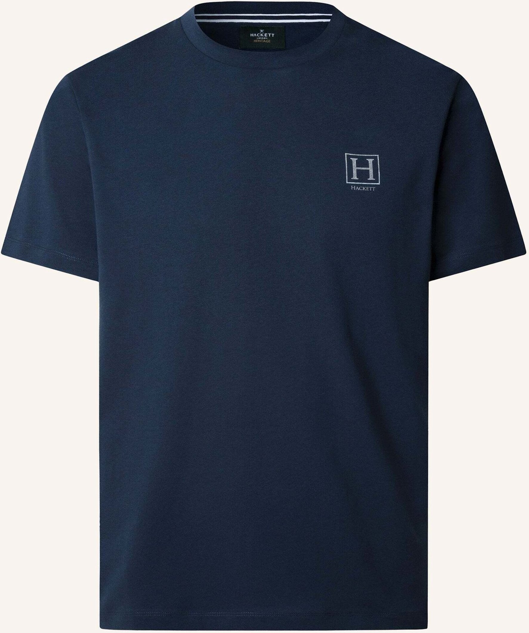Hackett London T-Shirt Heritage H Small Logo blau