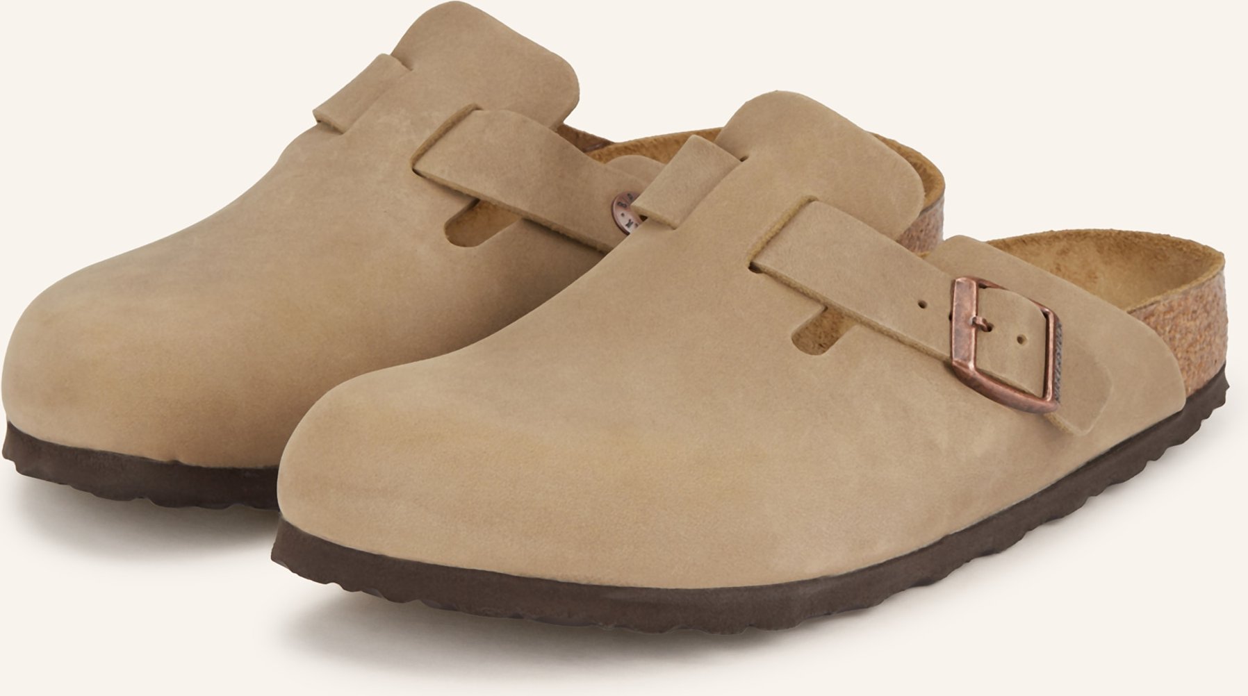 Birkenstock Pantoletten Boston beige