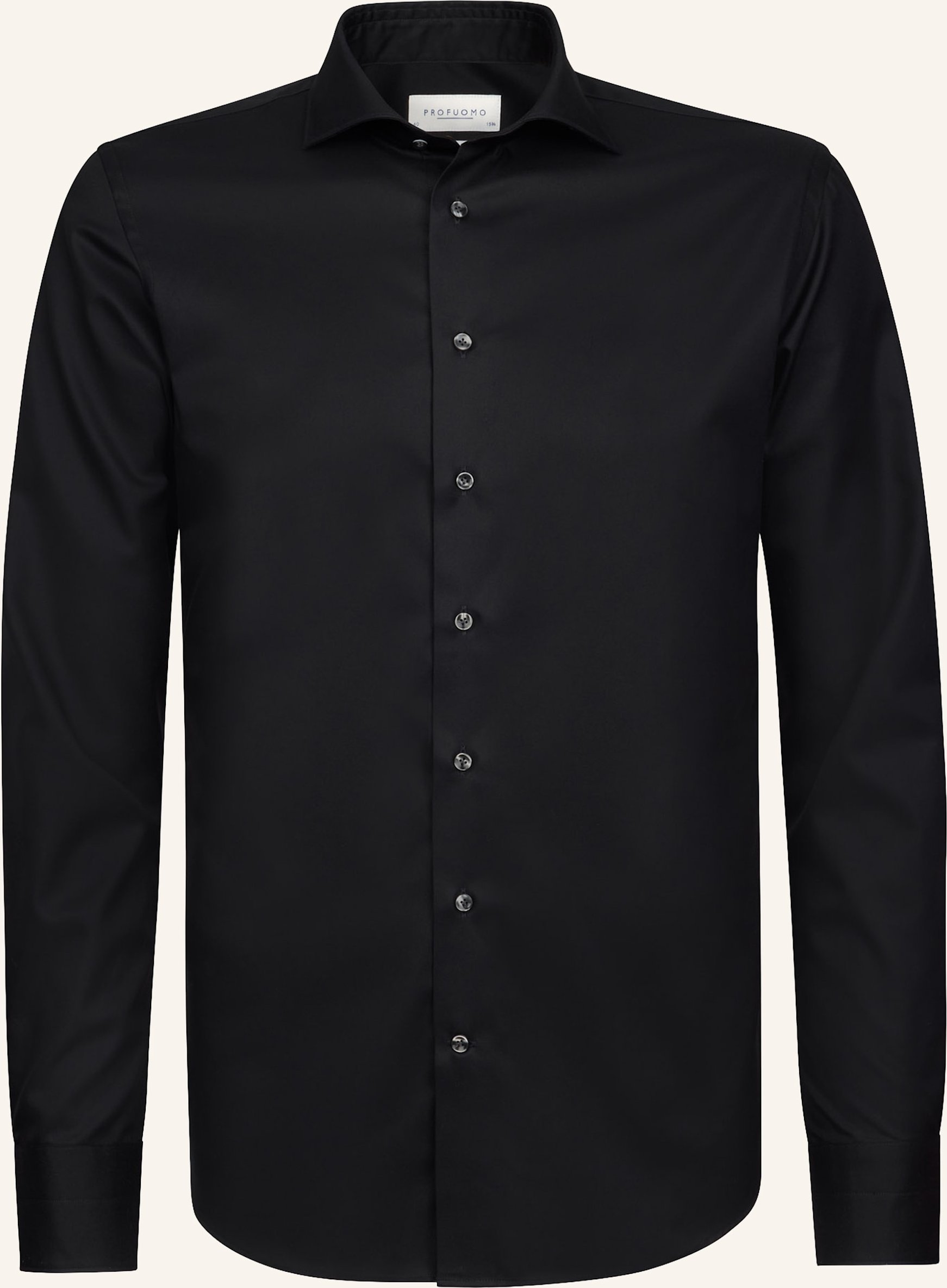 Profuomo Hemd Slim Fit schwarz