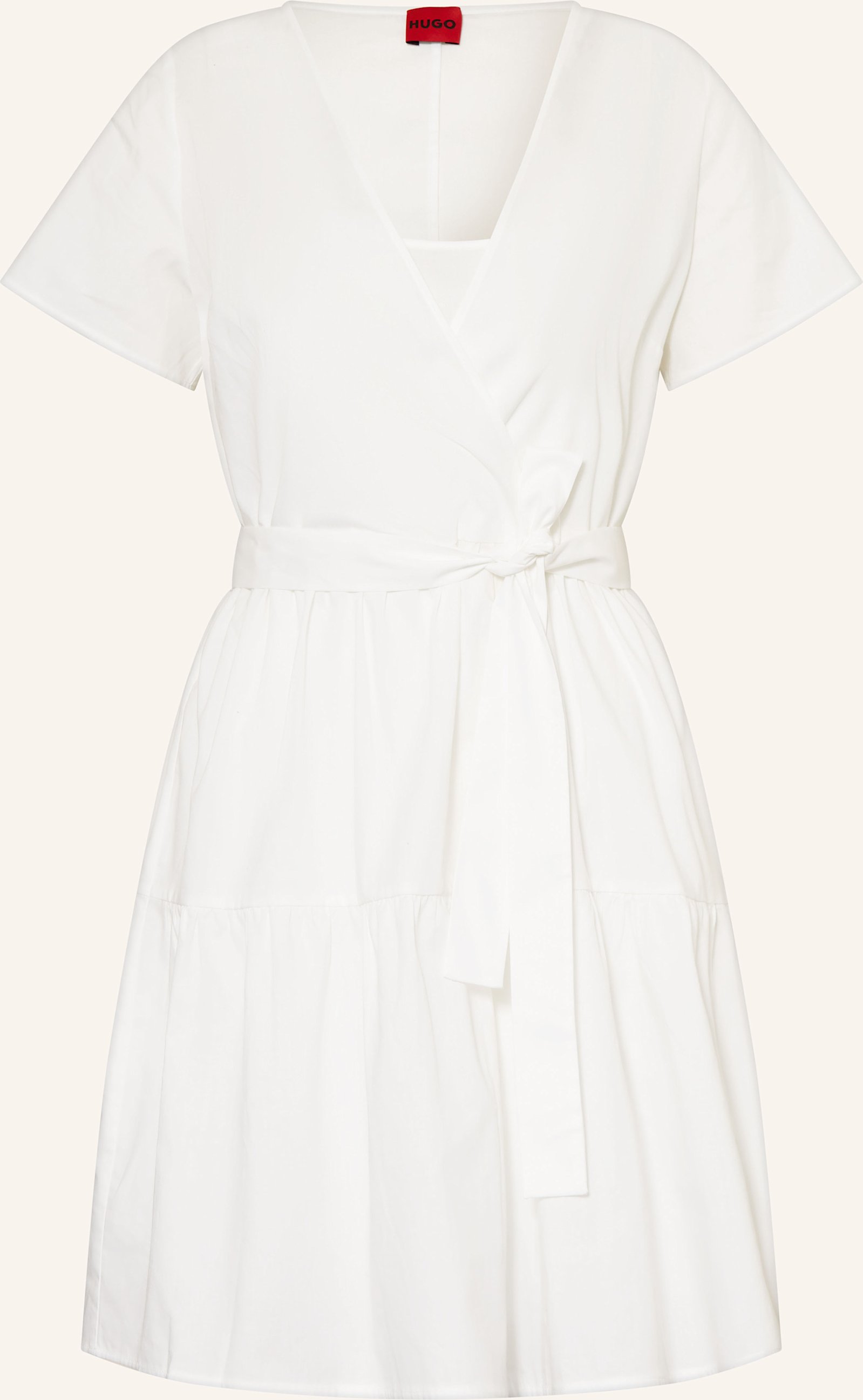 Hugo Kleid Kilisa Mit Rüschen weiss