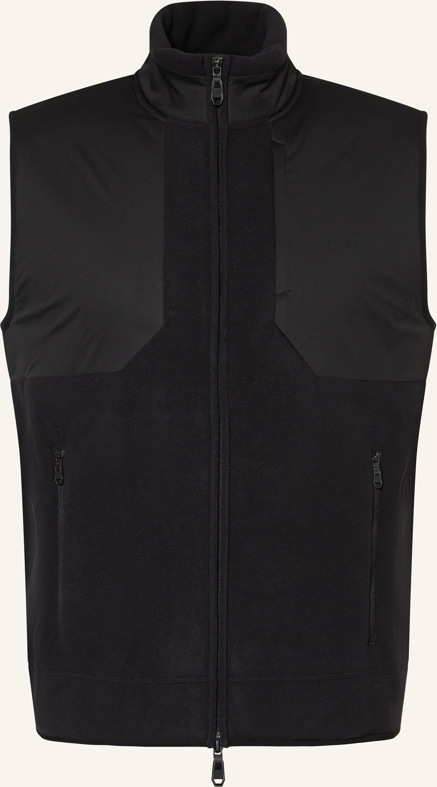 Boss Fleece-Weste Sveedy schwarz