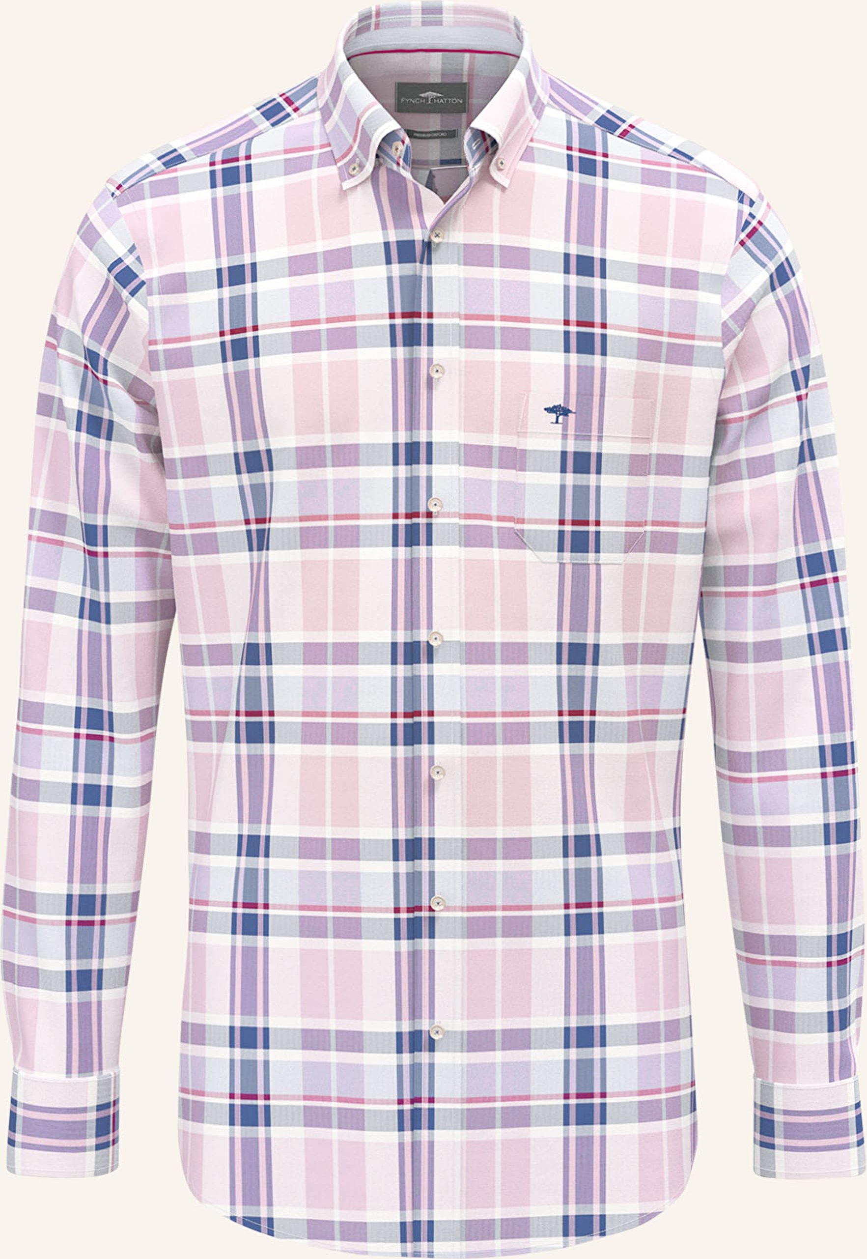 Thumbnail - Fynch-Hatton Hemd Regular Fit rosa