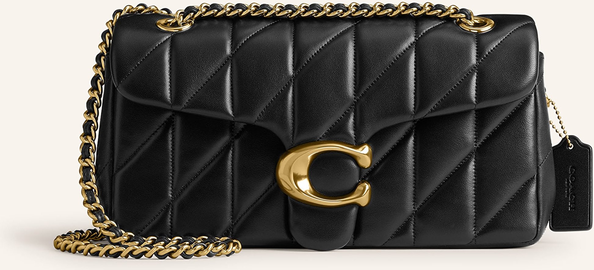 Coach Schultertasche Tabby 26 schwarz