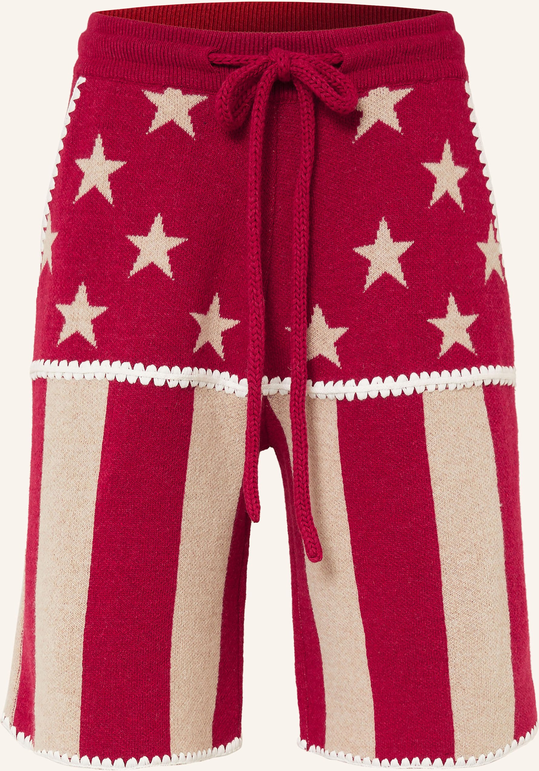 Palm Angels Strickshorts rot