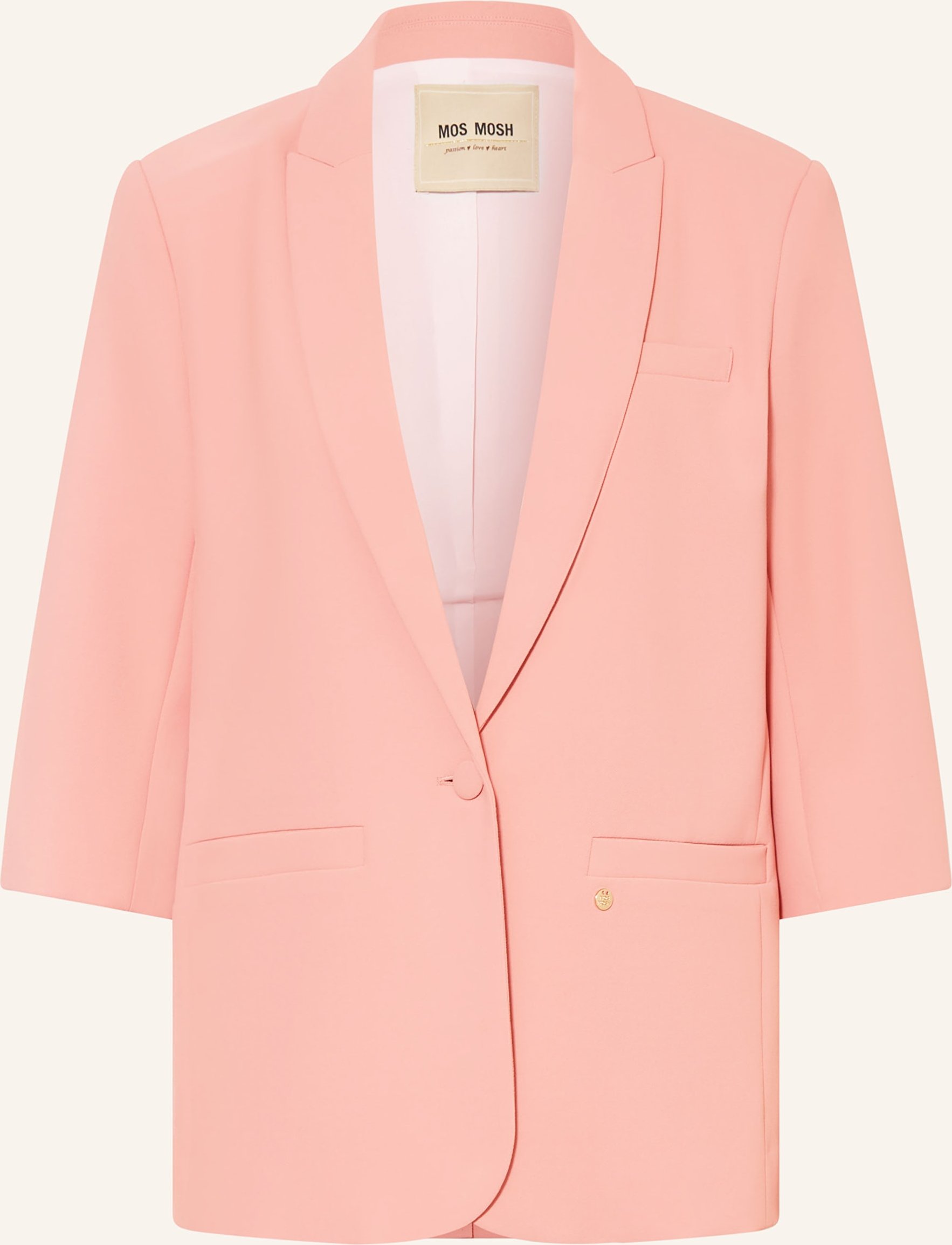 Mos Mosh Blazer Mmjunie Miley Mit 3/4-Arm rosa