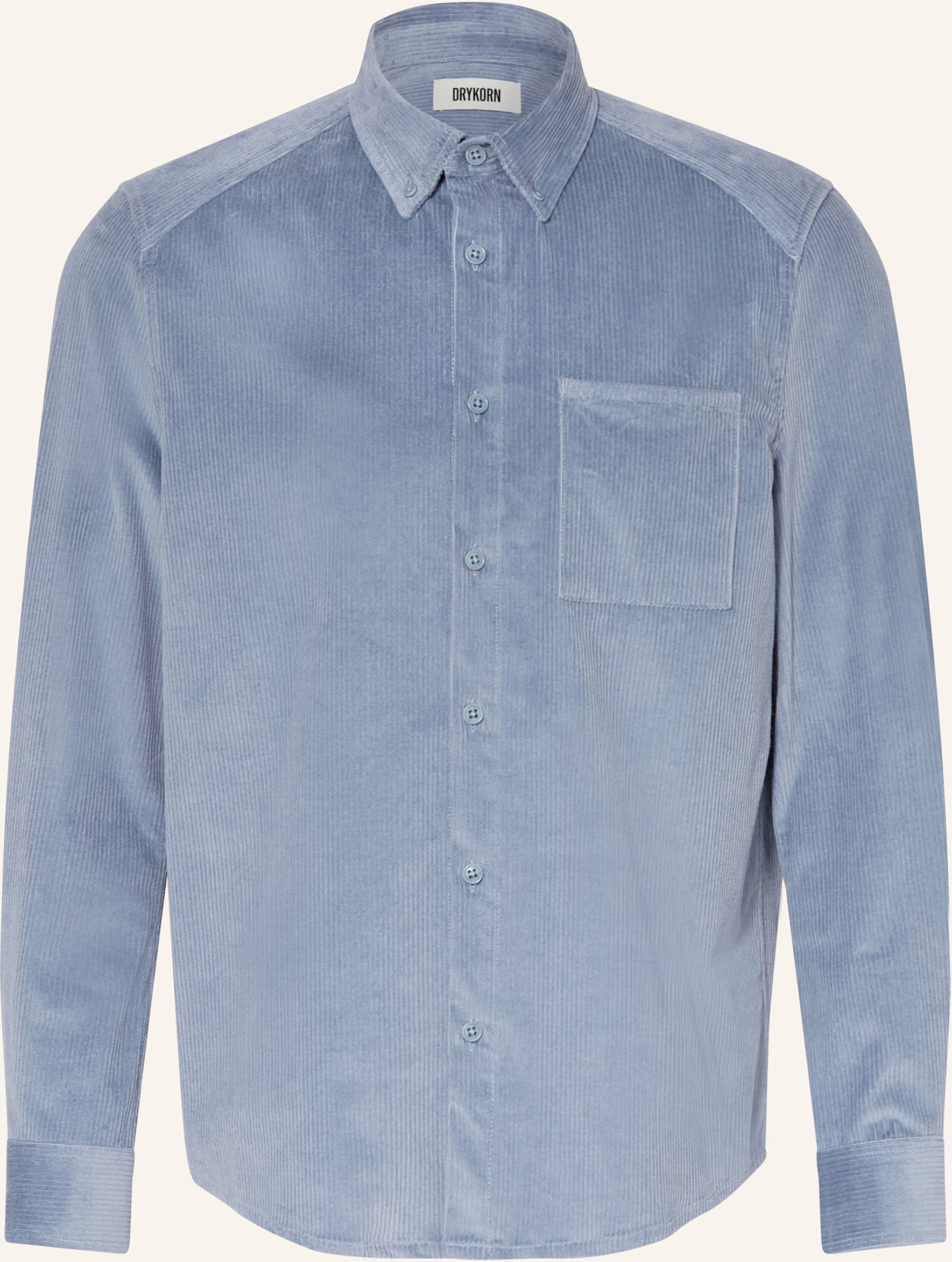 Drykorn Cordhemd Liet Comfort Fit blau