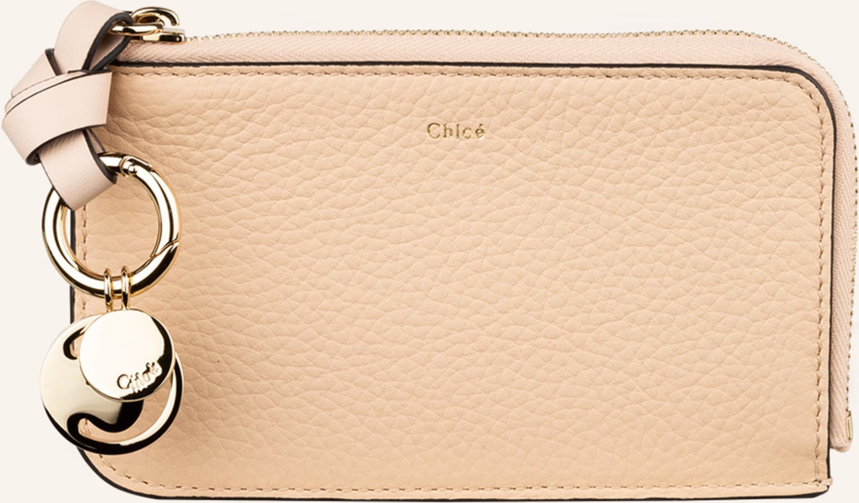 Chloé Kartenetui Alphabet Mit Münzfach pink