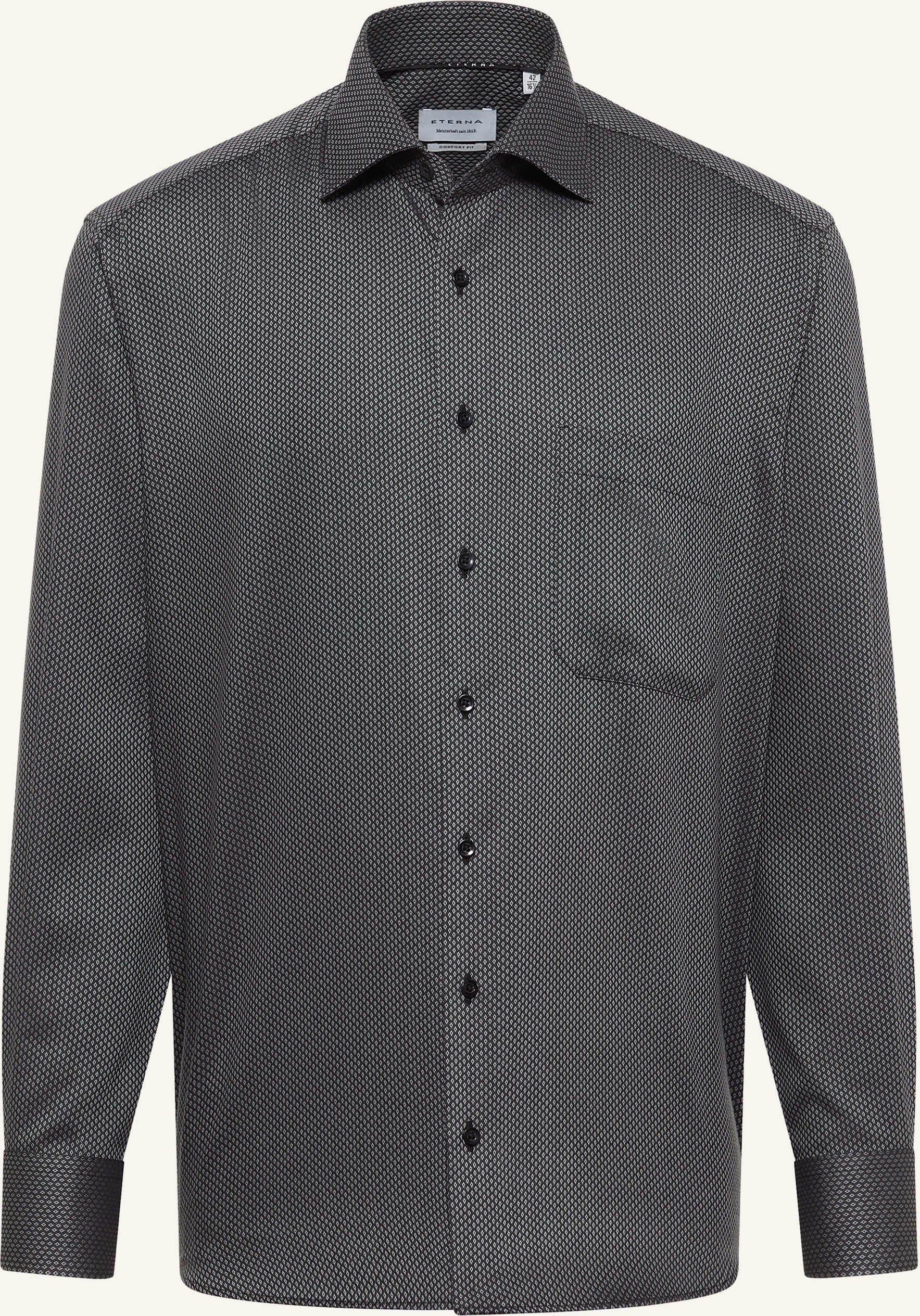 Eterna Hemd Comfort Fit grau