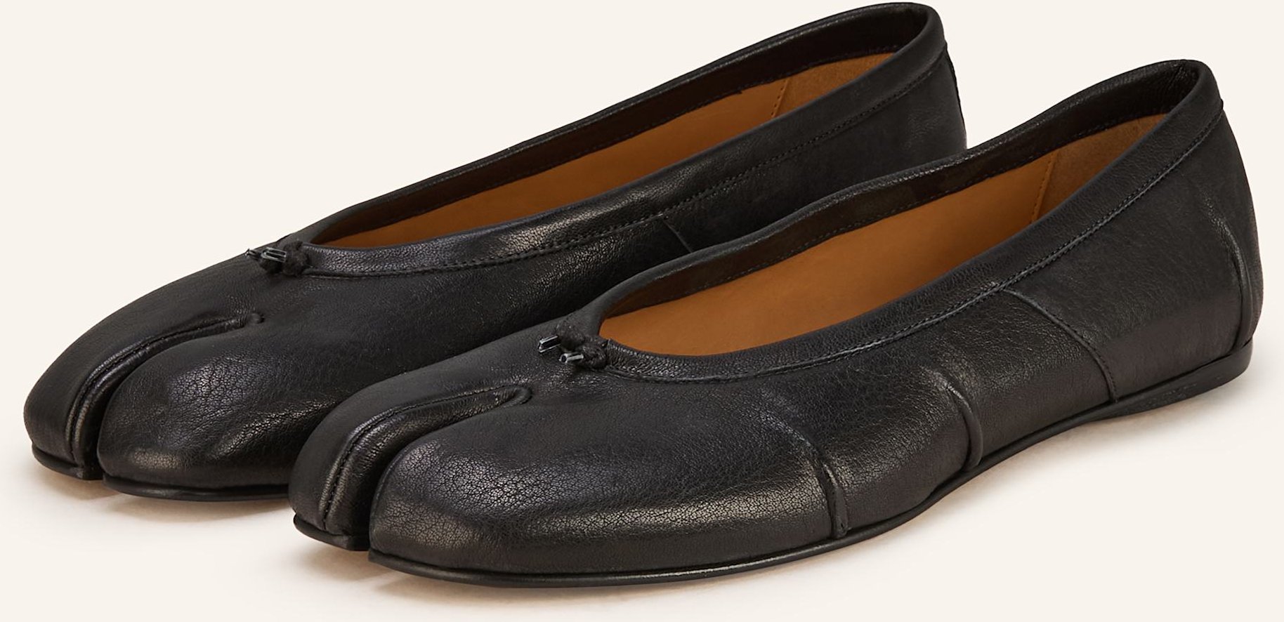 Maison Margiela Ballerinas Tabi schwarz